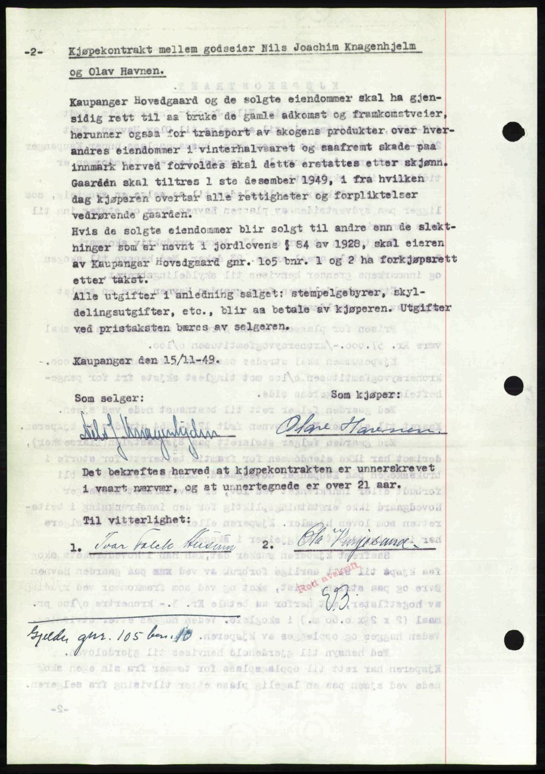 Indre Sogn tingrett, SAB/A-3301/1/G/Gb/Gbb/L0010: Mortgage book no. A10, 1949-1949, Diary no: : 868/1949