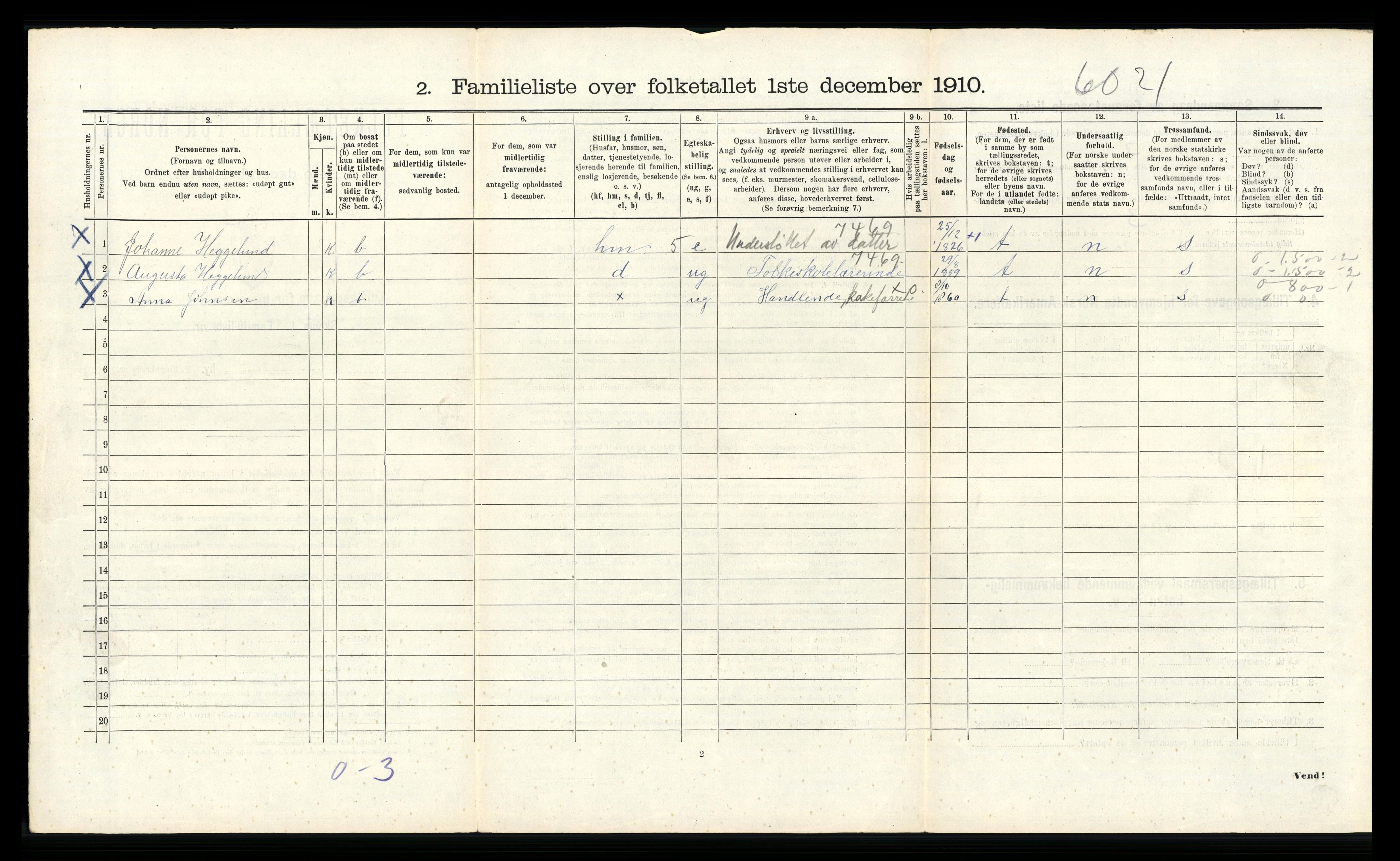 RA, 1910 census for Bergen, 1910, p. 19386