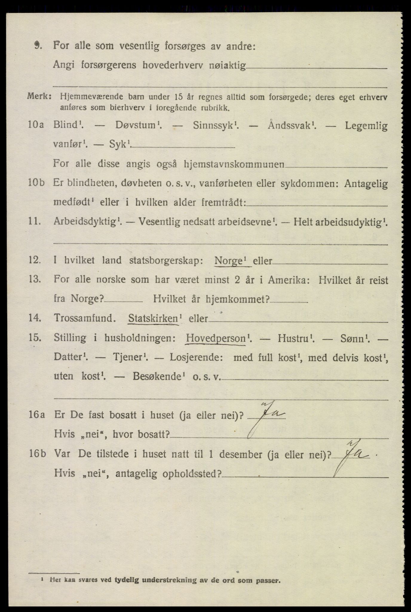 SAK, 1920 census for Dypvåg, 1920, p. 6208