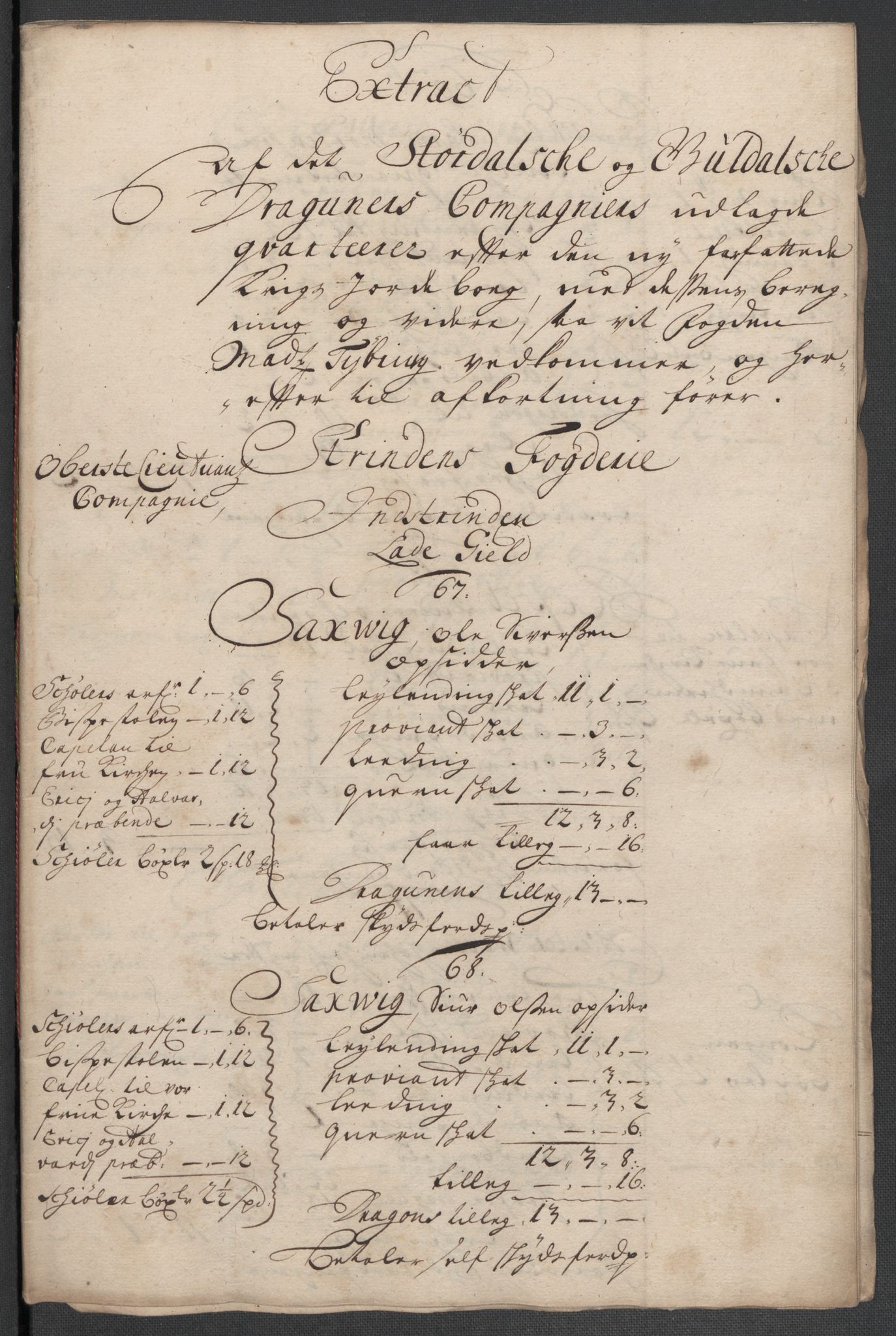 Rentekammeret inntil 1814, Reviderte regnskaper, Fogderegnskap, AV/RA-EA-4092/R61/L4108: Fogderegnskap Strinda og Selbu, 1701-1703, p. 437