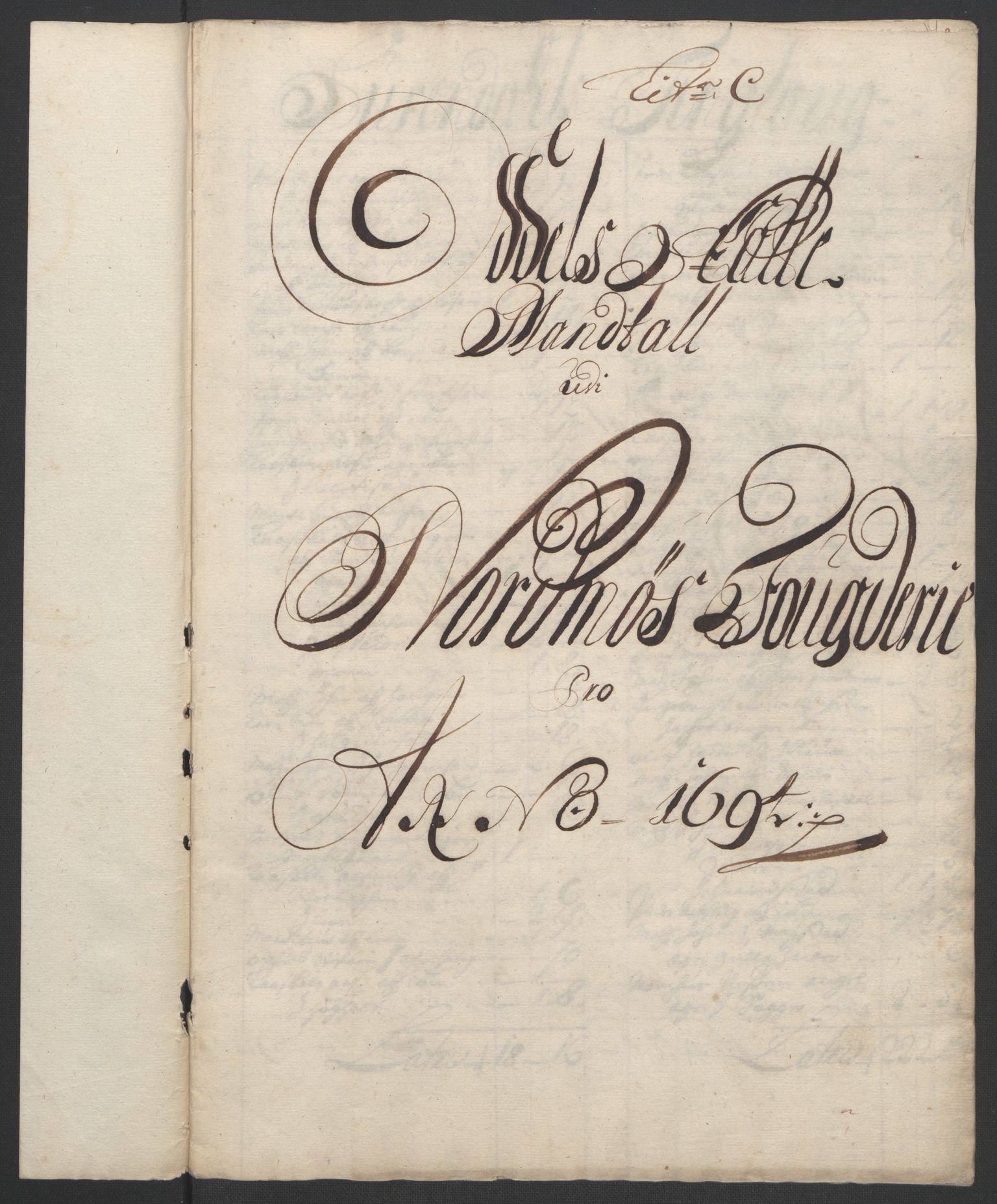 Rentekammeret inntil 1814, Reviderte regnskaper, Fogderegnskap, RA/EA-4092/R56/L3736: Fogderegnskap Nordmøre, 1694-1696, p. 68