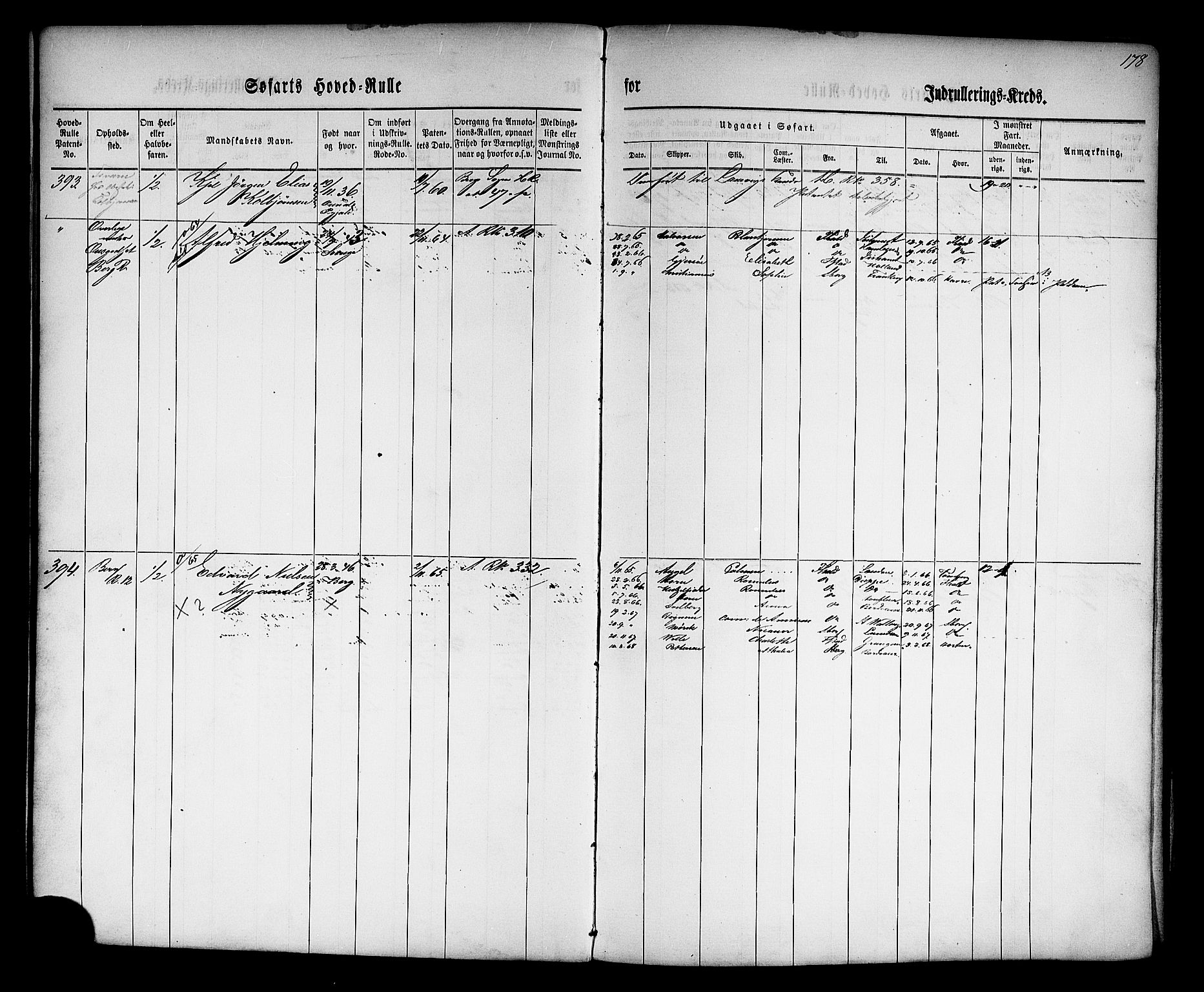 Halden mønstringskontor, AV/SAO-A-10569a/F/Fc/Fcb/L0001: Hovedrulle, 1860, p. 180