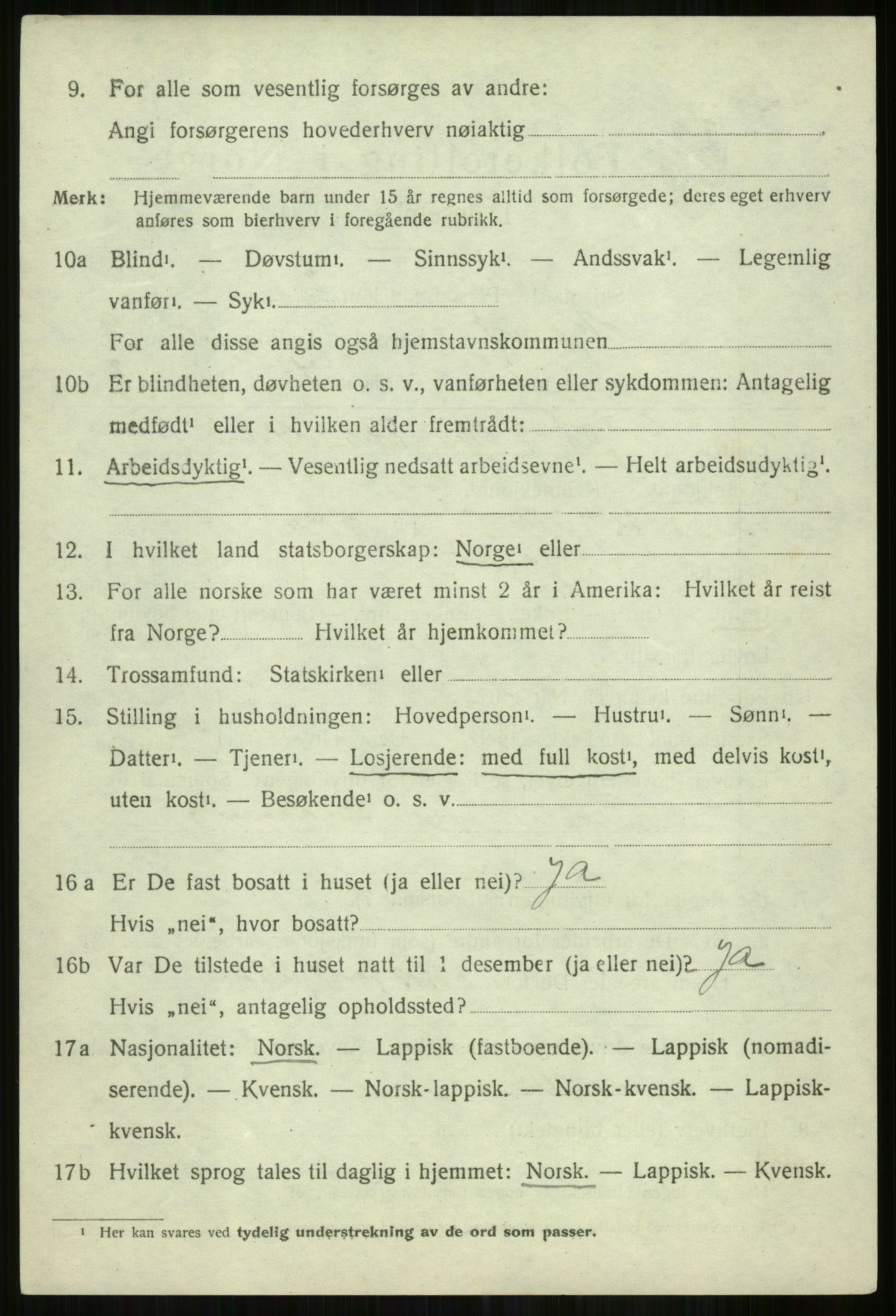SATØ, 1920 census for Skjervøy, 1920, p. 5126