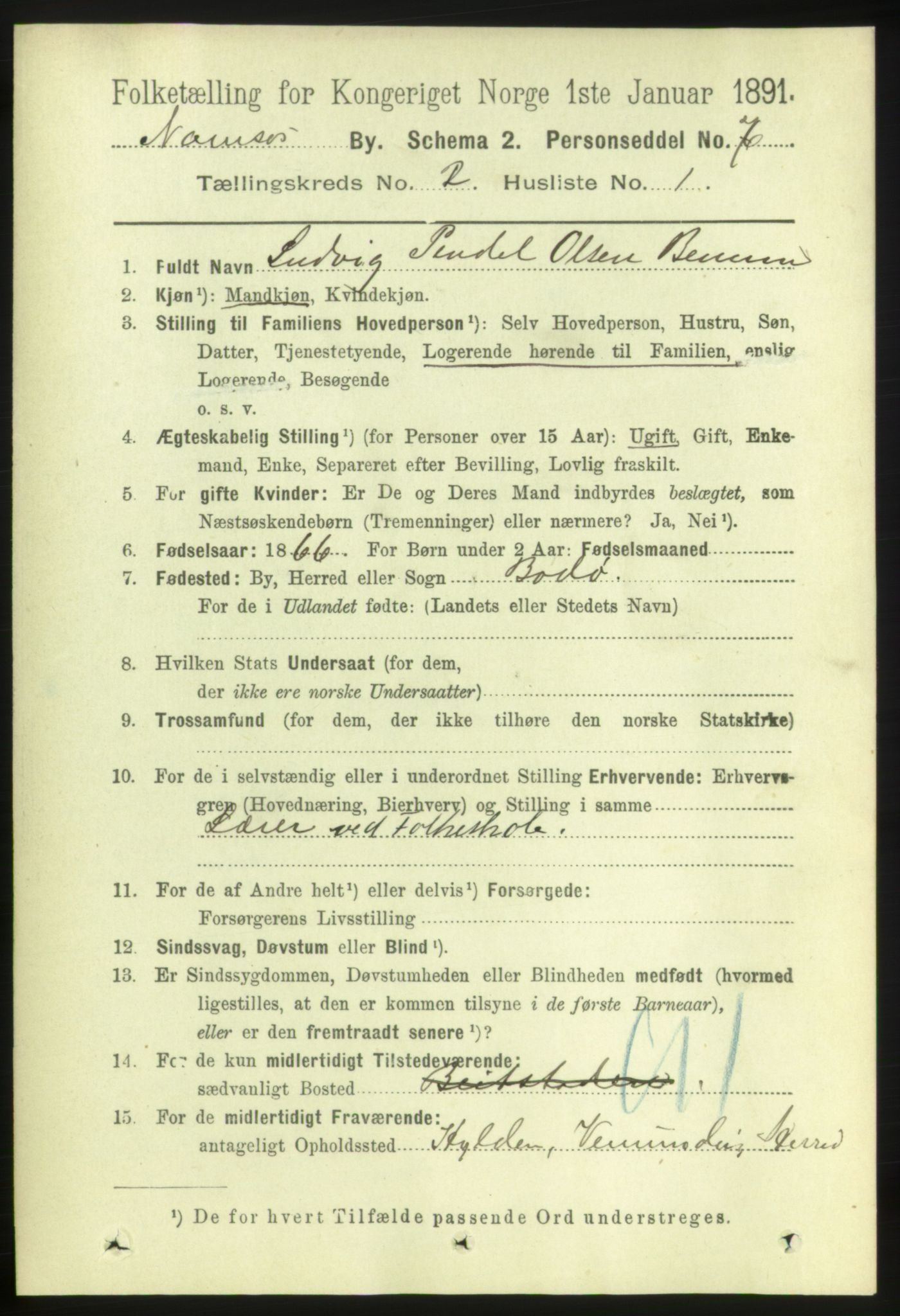 RA, 1891 census for 1703 Namsos, 1891, p. 512