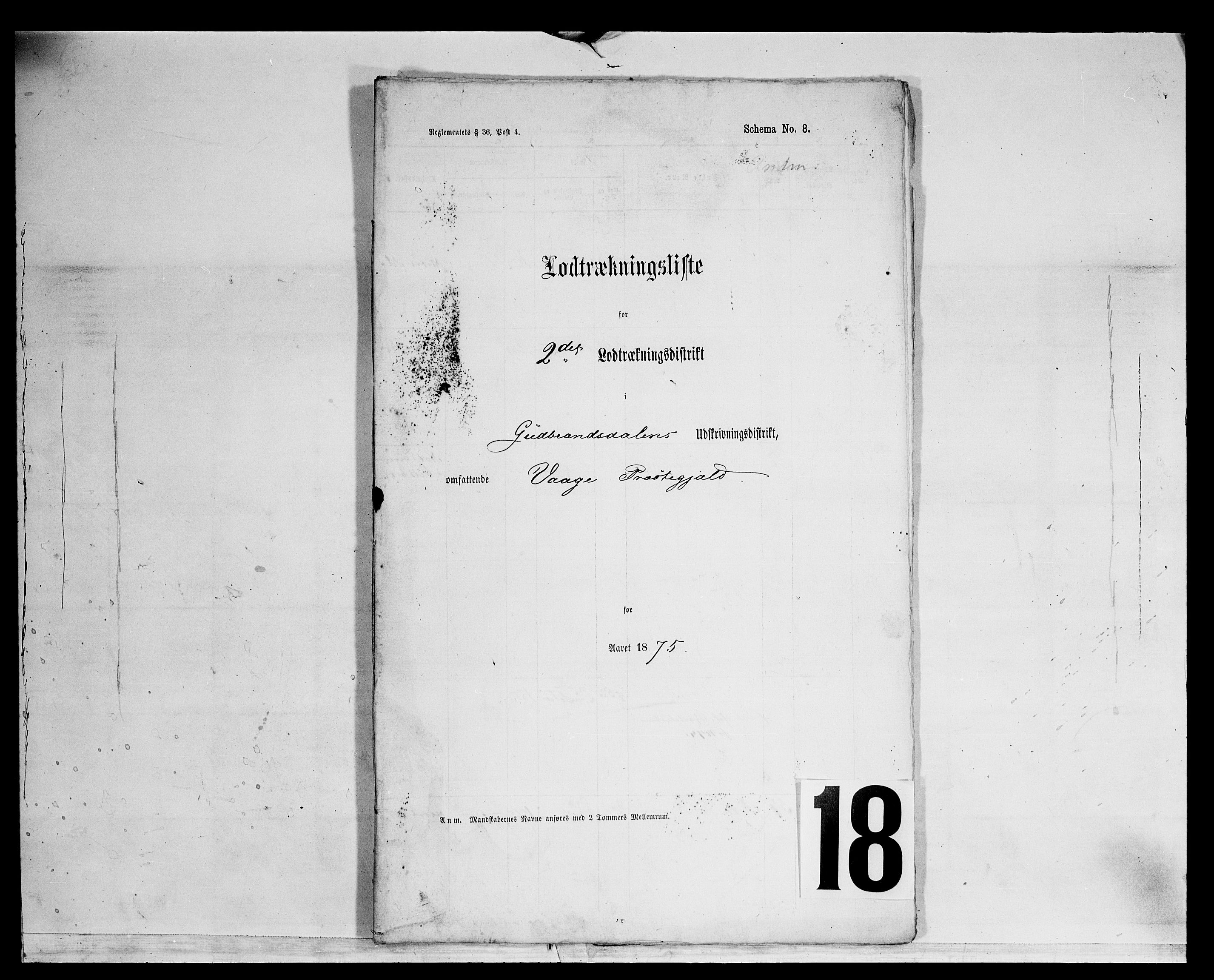Fylkesmannen i Oppland, SAH/FYO-002/1/K/Kg/L1175: Heidal, Sel, Vågå, Lom og Skjåk, 1860-1879, p. 68
