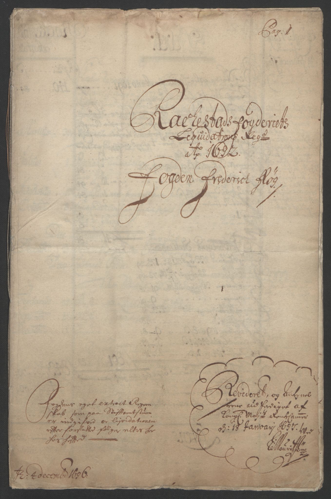 Rentekammeret inntil 1814, Reviderte regnskaper, Fogderegnskap, RA/EA-4092/R05/L0278: Fogderegnskap Rakkestad, 1691-1693, p. 157