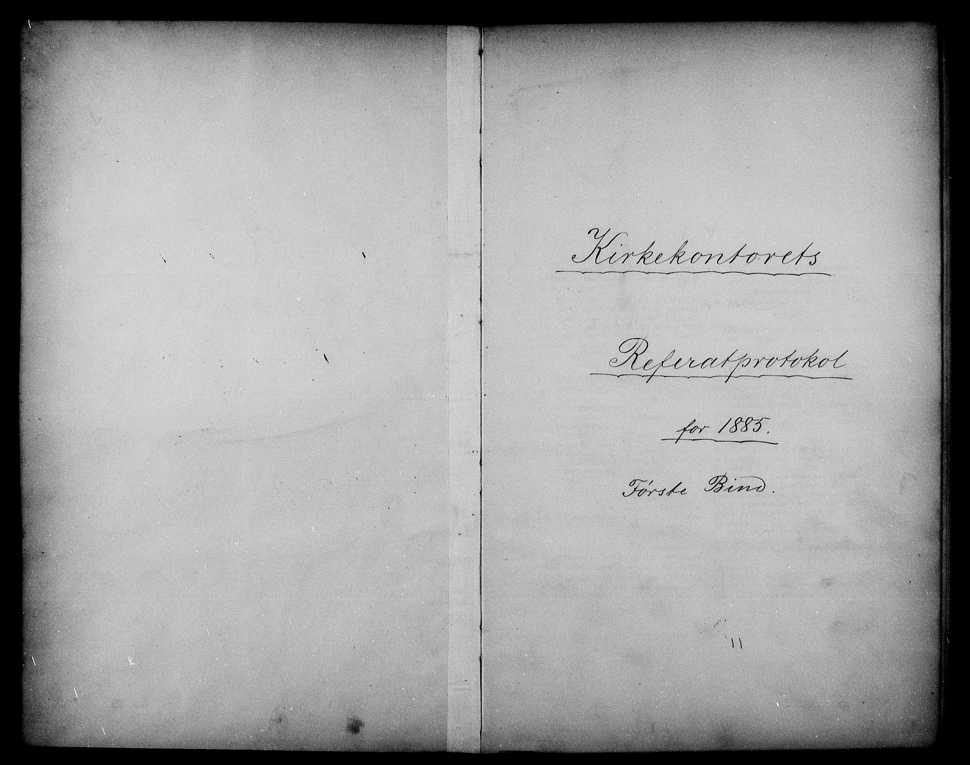 Kirke- og undervisningsdepartementet, Kontoret  for kirke og geistlighet A, AV/RA-S-1007/A/Aa/L0226: Referatprotokoll bd. 1. Ref.nr. 1-160, 1885