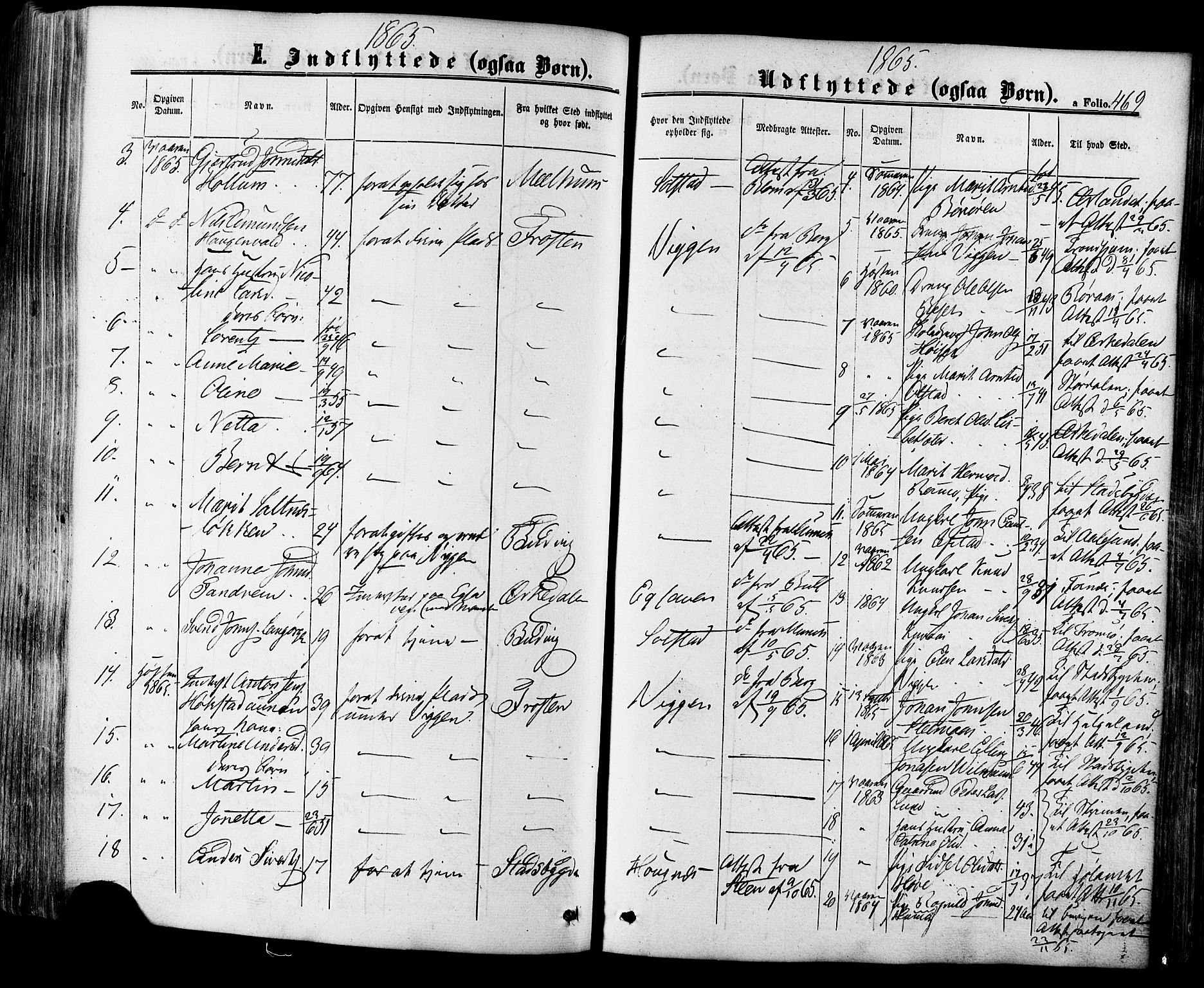 Ministerialprotokoller, klokkerbøker og fødselsregistre - Sør-Trøndelag, SAT/A-1456/665/L0772: Parish register (official) no. 665A07, 1856-1878, p. 469
