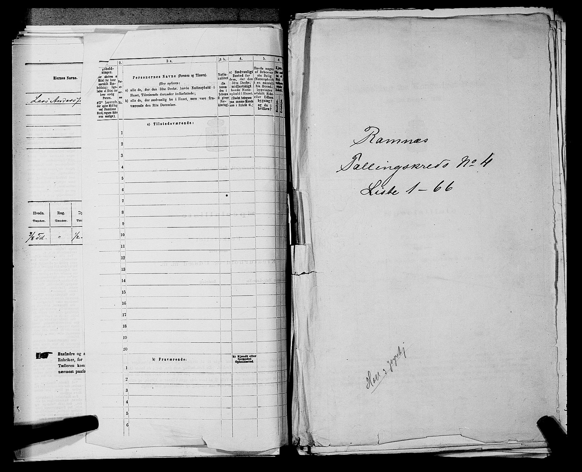 SAKO, 1875 census for 0718P Ramnes, 1875, p. 592