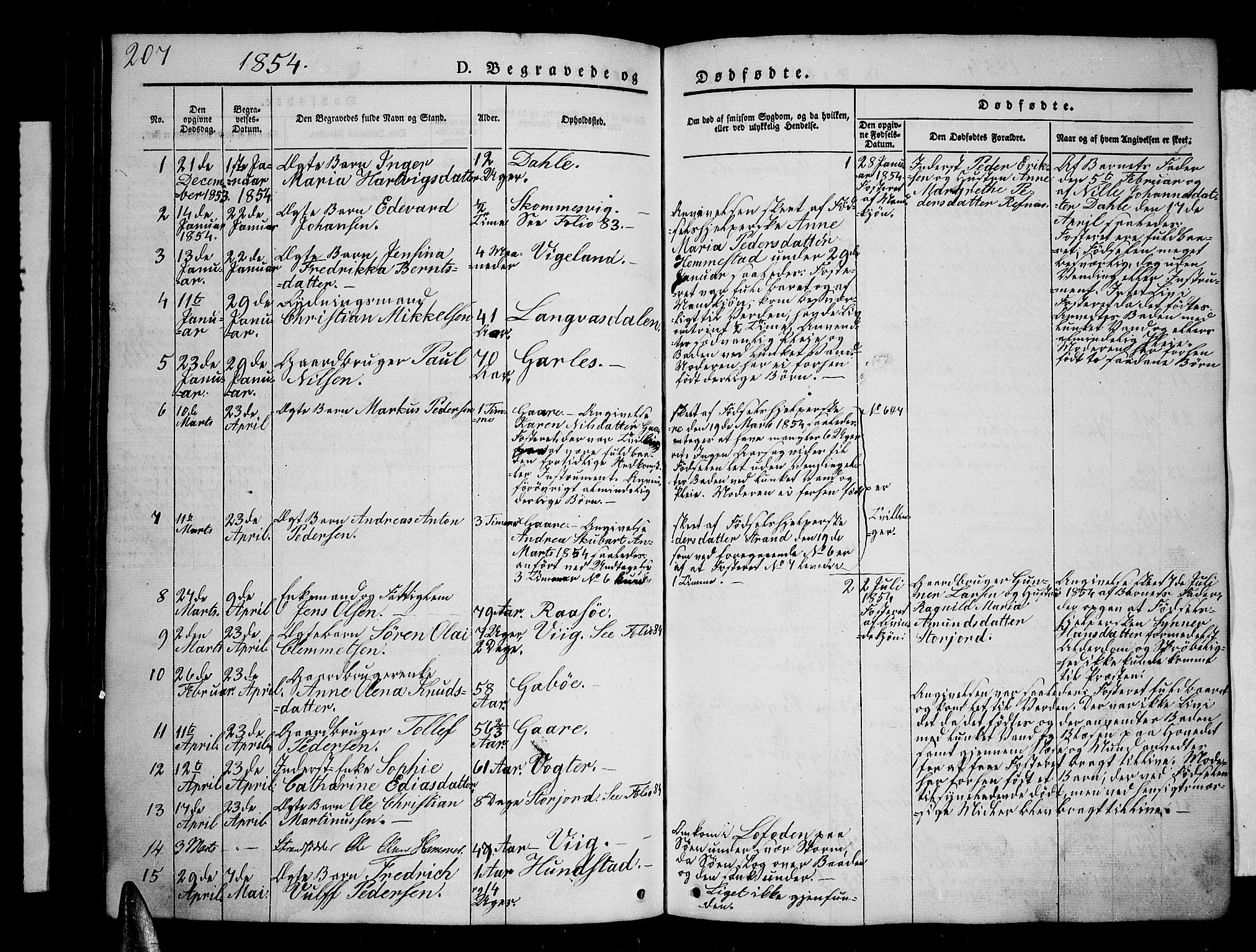 Kvæfjord sokneprestkontor, AV/SATØ-S-1323/G/Ga/Gab/L0002klokker: Parish register (copy) no. 2, 1841-1855, p. 207