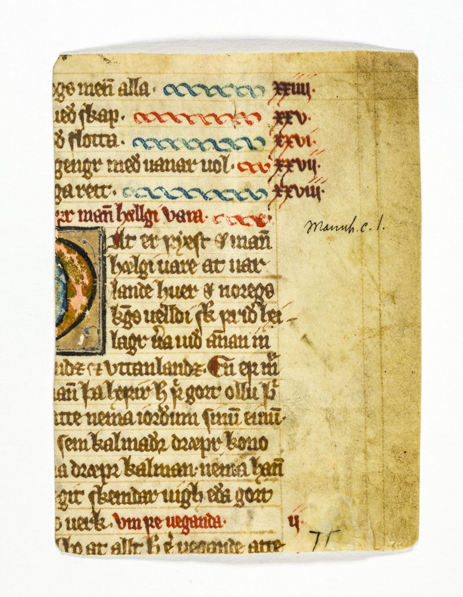 Riksarkivets diplomsamling, AV/RA-EA-5965/F26/L0004: Norrøne membranfragmenter bestand 31-50, 1100-1536, p. 23