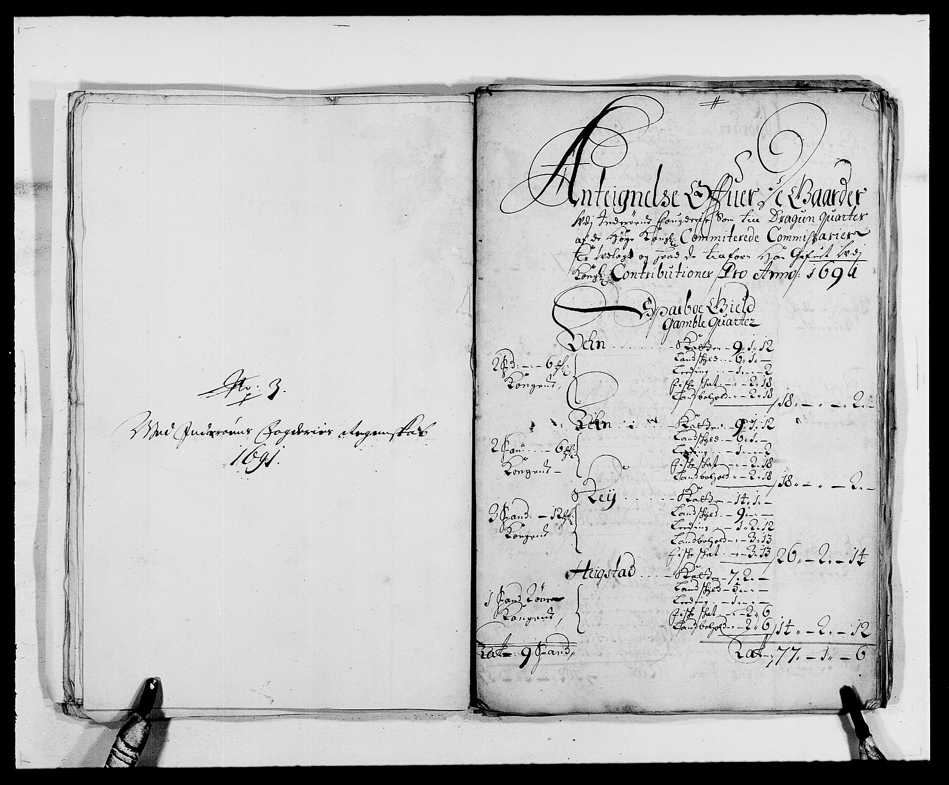 Rentekammeret inntil 1814, Reviderte regnskaper, Fogderegnskap, RA/EA-4092/R63/L4307: Fogderegnskap Inderøy, 1690-1691, p. 421