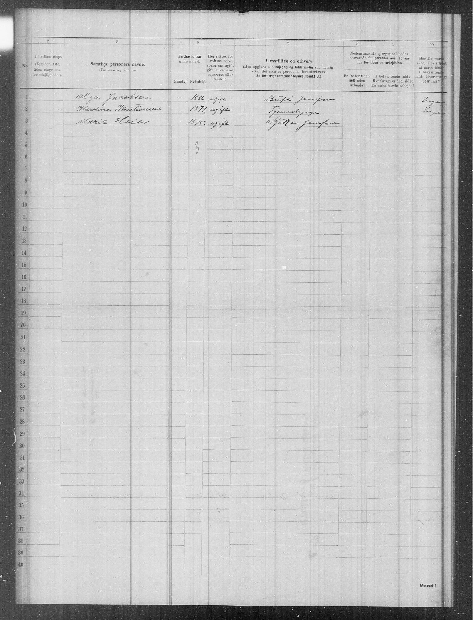 OBA, Municipal Census 1902 for Kristiania, 1902, p. 13225