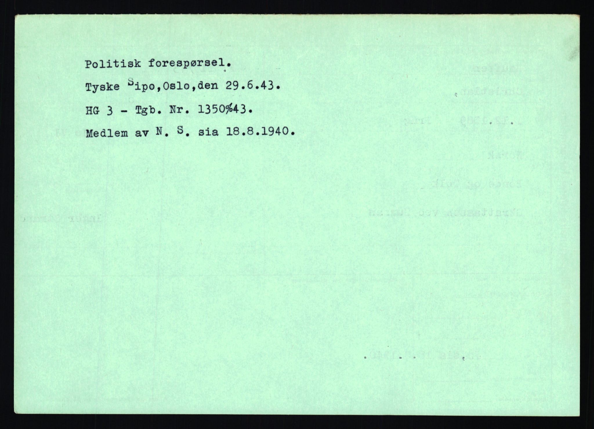 Statspolitiet - Hovedkontoret / Osloavdelingen, AV/RA-S-1329/C/Ca/L0006: Hanche - Hokstvedt, 1943-1945, p. 2094