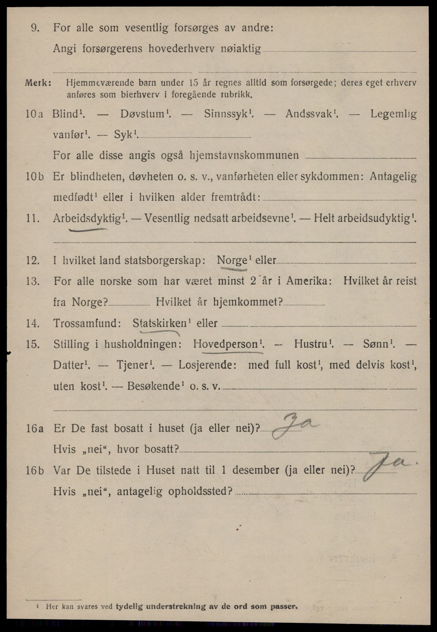 SAT, 1920 census for Kristiansund, 1920, p. 11442