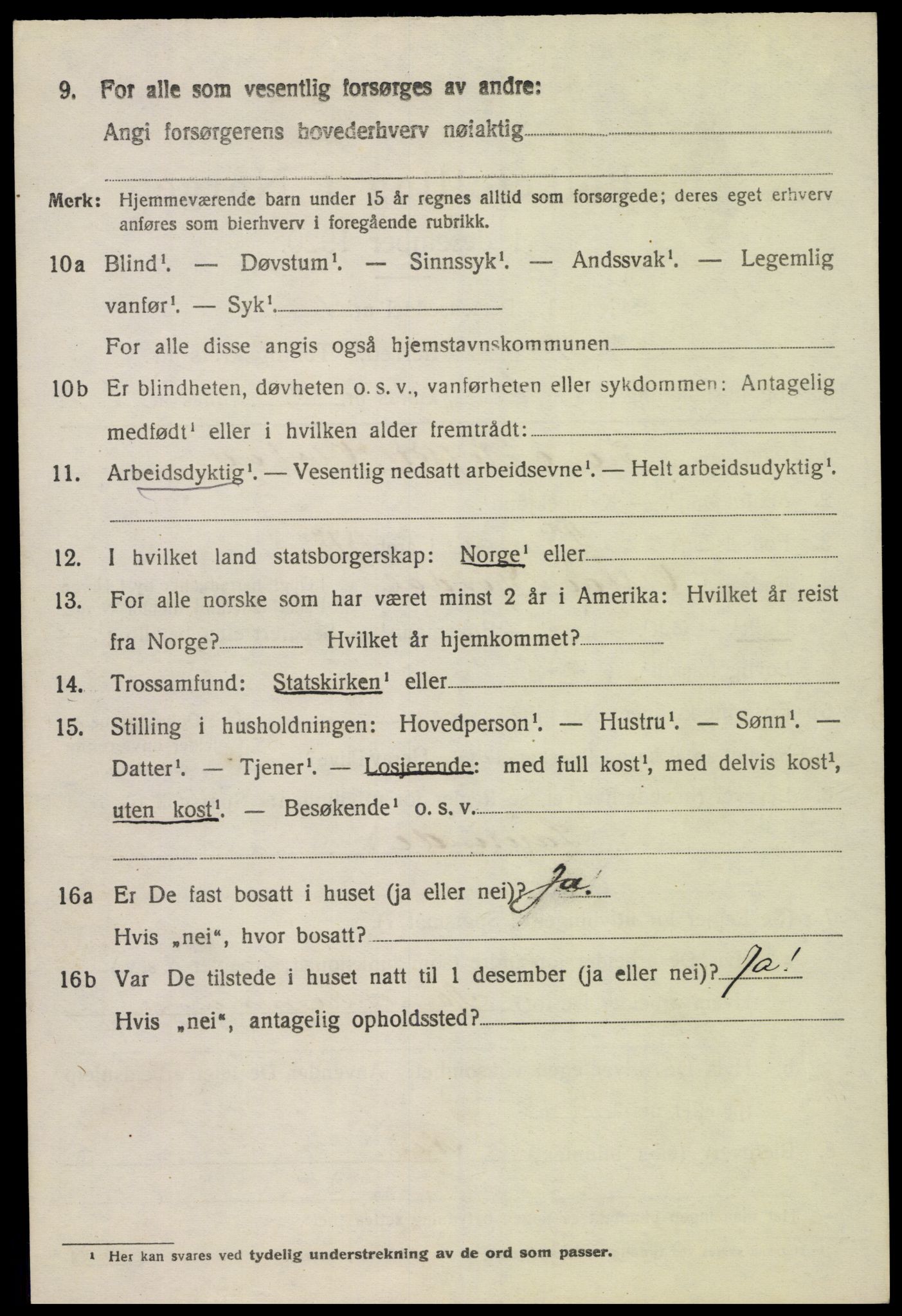 SAK, 1920 census for Åmli, 1920, p. 4204