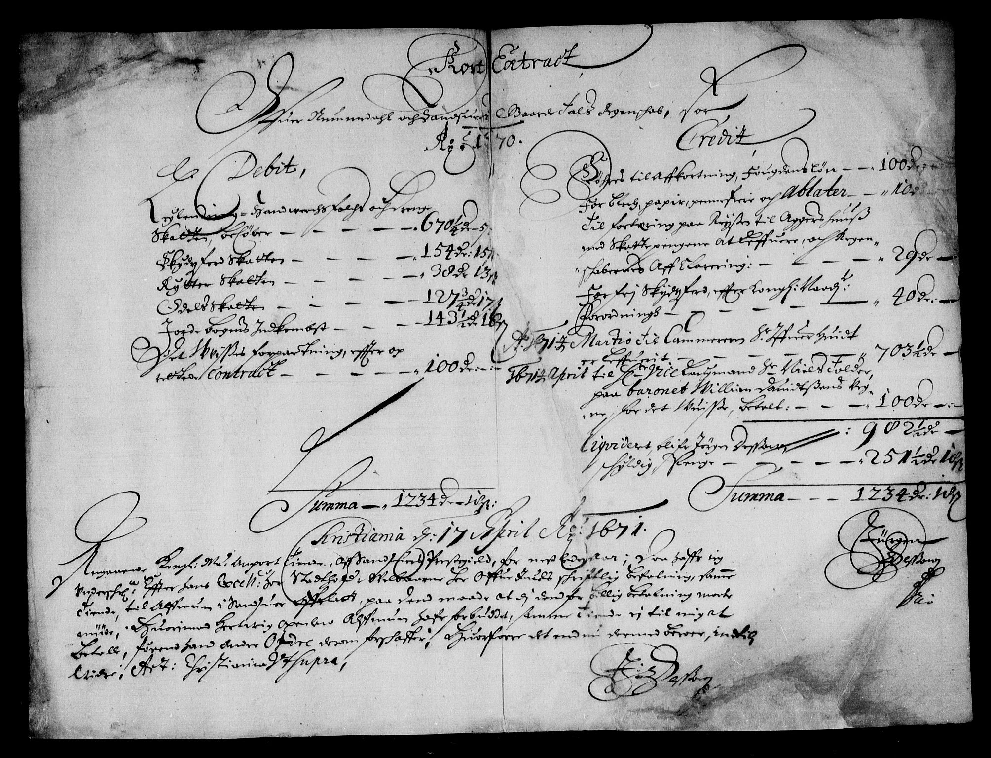 Rentekammeret inntil 1814, Reviderte regnskaper, Stiftamtstueregnskaper, Landkommissariatet på Akershus og Akershus stiftamt, AV/RA-EA-5869/R/Rb/L0070: Akershus stiftamt, 1670