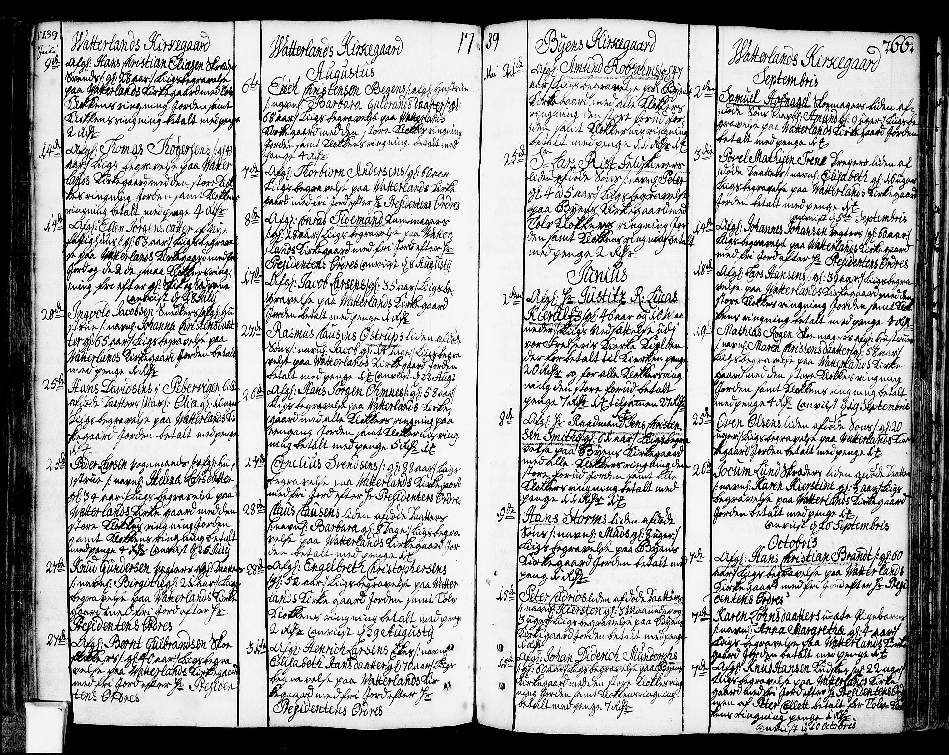 Oslo domkirke Kirkebøker, SAO/A-10752/F/Fa/L0003: Parish register (official) no. 3, 1731-1743, p. 266