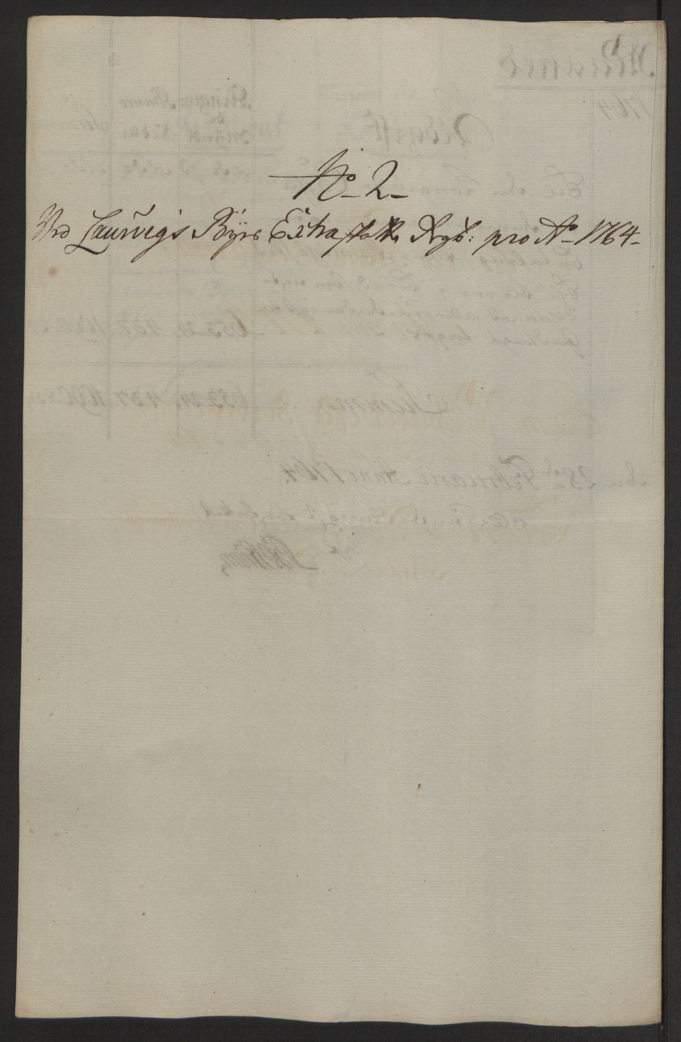 Rentekammeret inntil 1814, Reviderte regnskaper, Byregnskaper, AV/RA-EA-4066/R/Ri/L0183/0001: [I4] Kontribusjonsregnskap / Ekstraskatt, 1762-1768, p. 185