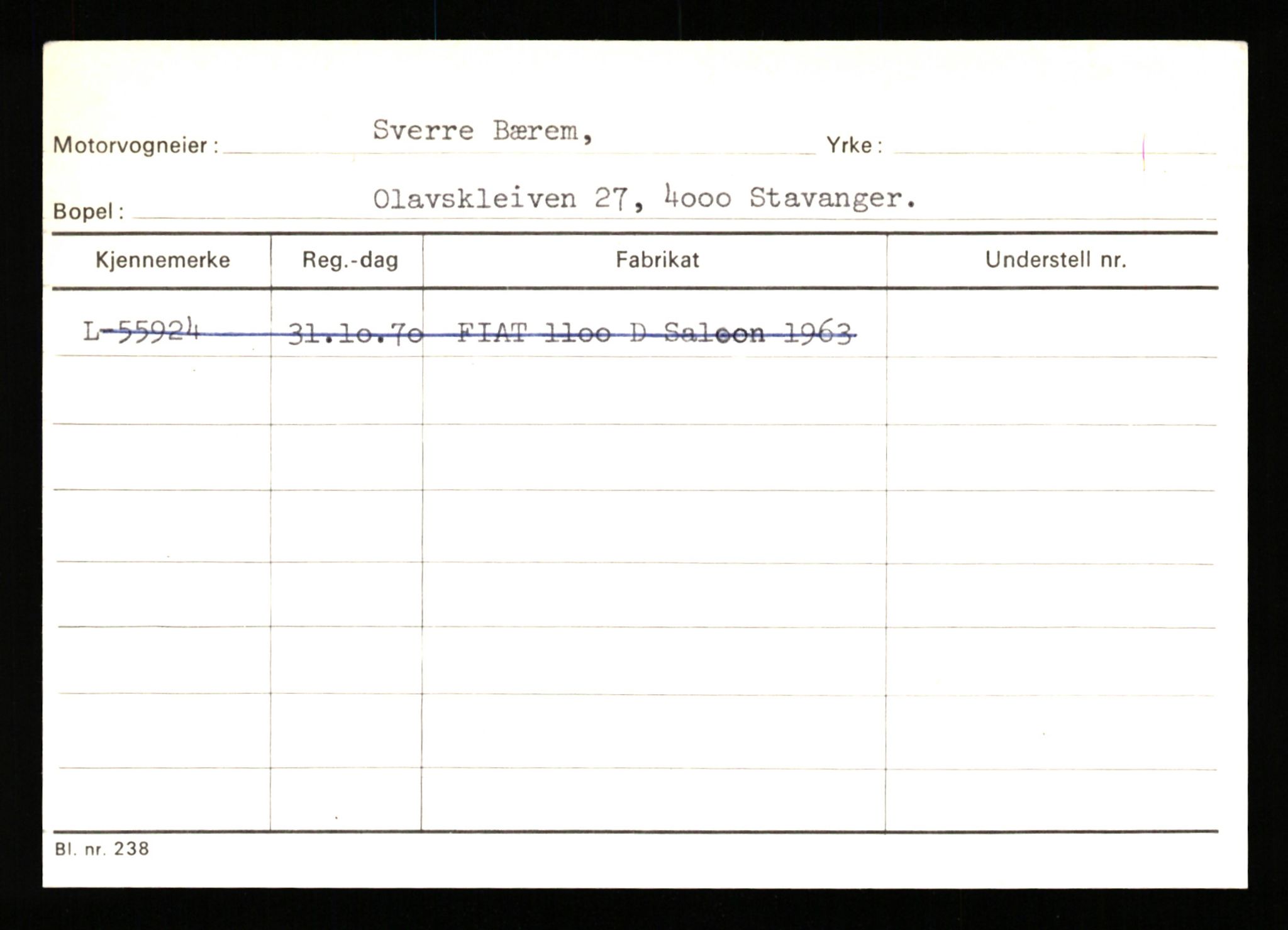 Stavanger trafikkstasjon, AV/SAST-A-101942/0/H/L0005: Bue - Dahlstrøm, 1930-1971, p. 665