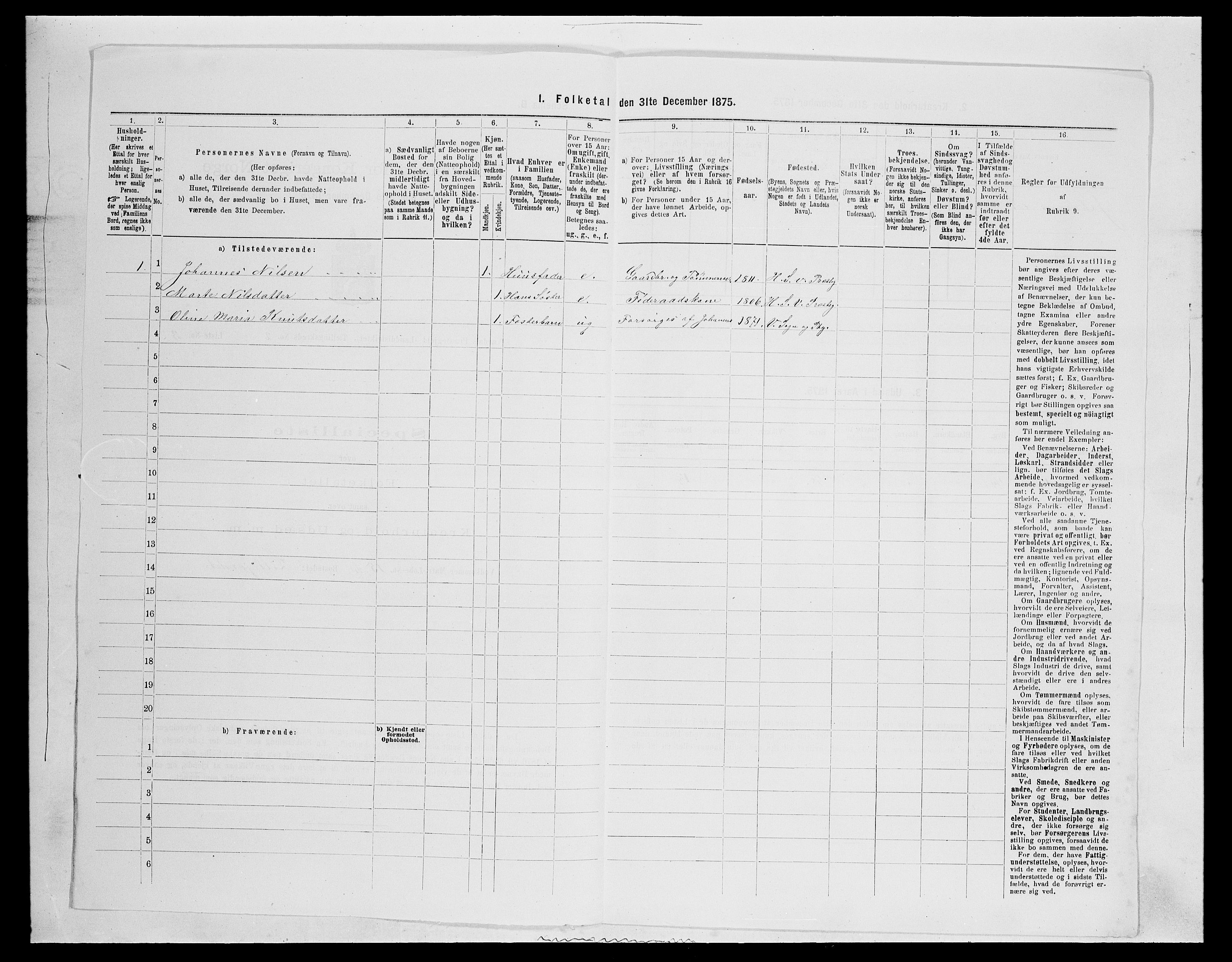 SAH, 1875 census for 0527L Vardal/Vardal og Hunn, 1875, p. 171