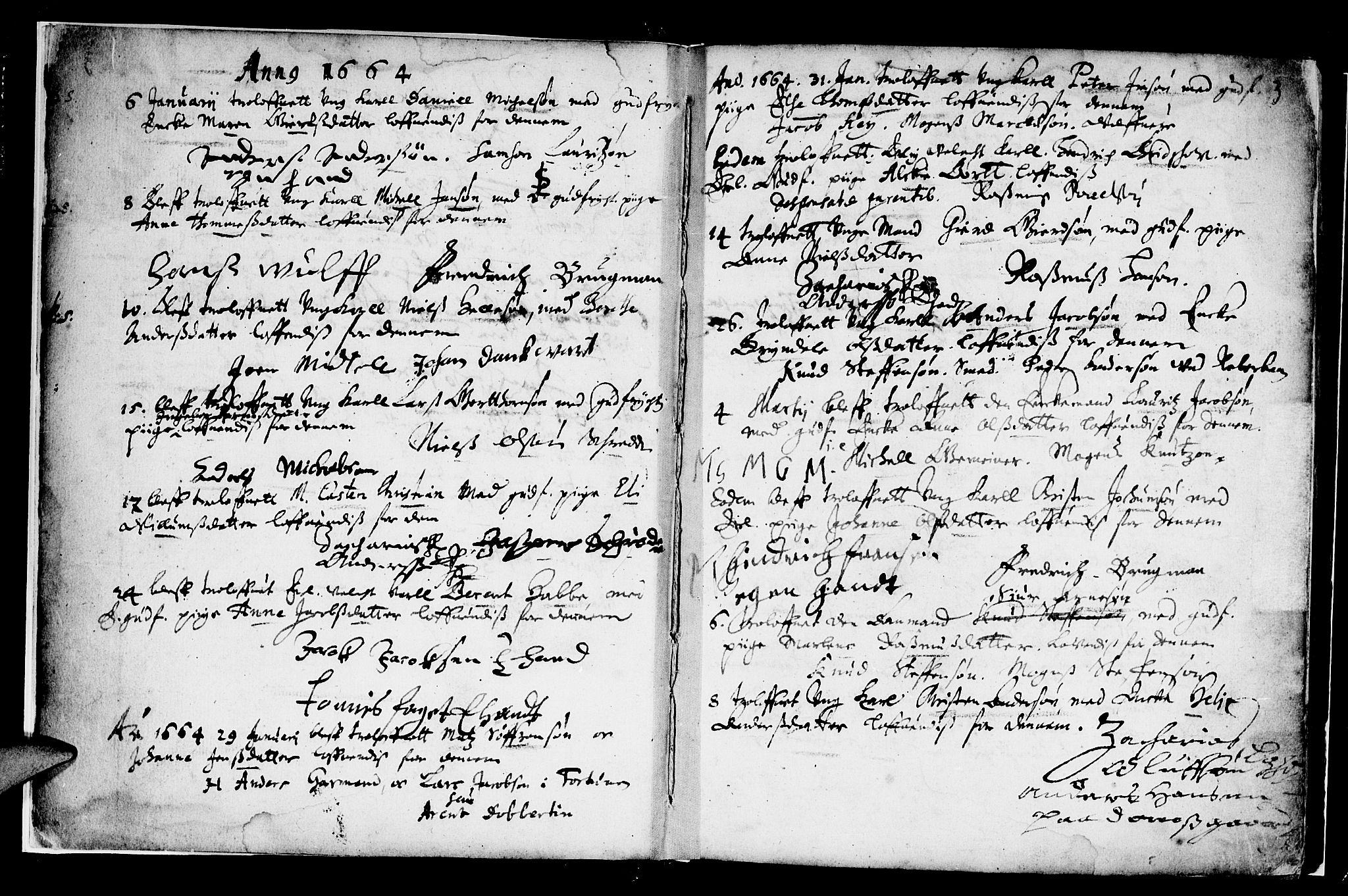 Domkirken sokneprestembete, AV/SAB-A-74801/H/Haa/L0006: Parish register (official) no. A 6, 1663-1683, p. 3