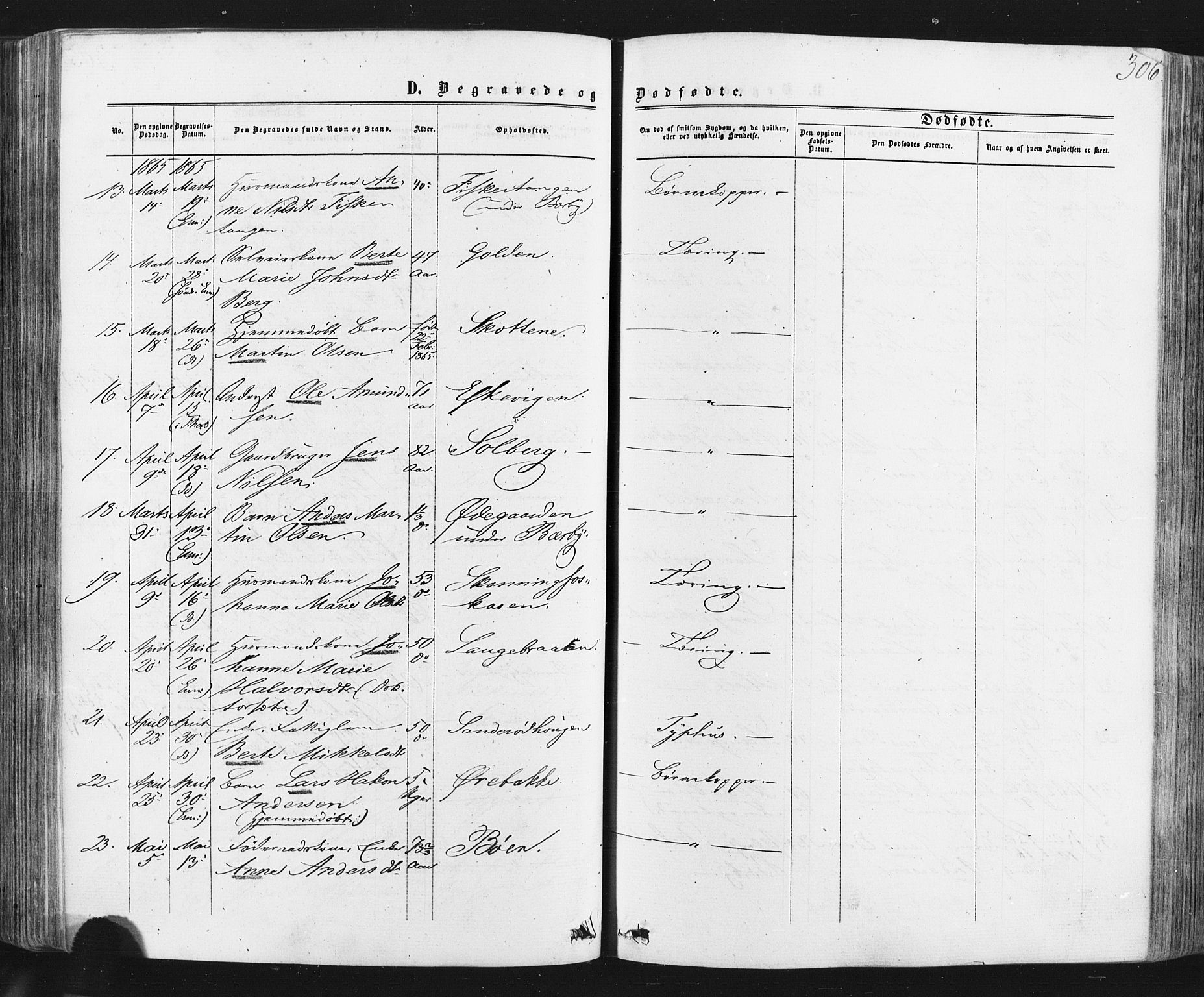 Idd prestekontor Kirkebøker, AV/SAO-A-10911/F/Fc/L0005: Parish register (official) no. III 5, 1861-1877, p. 306