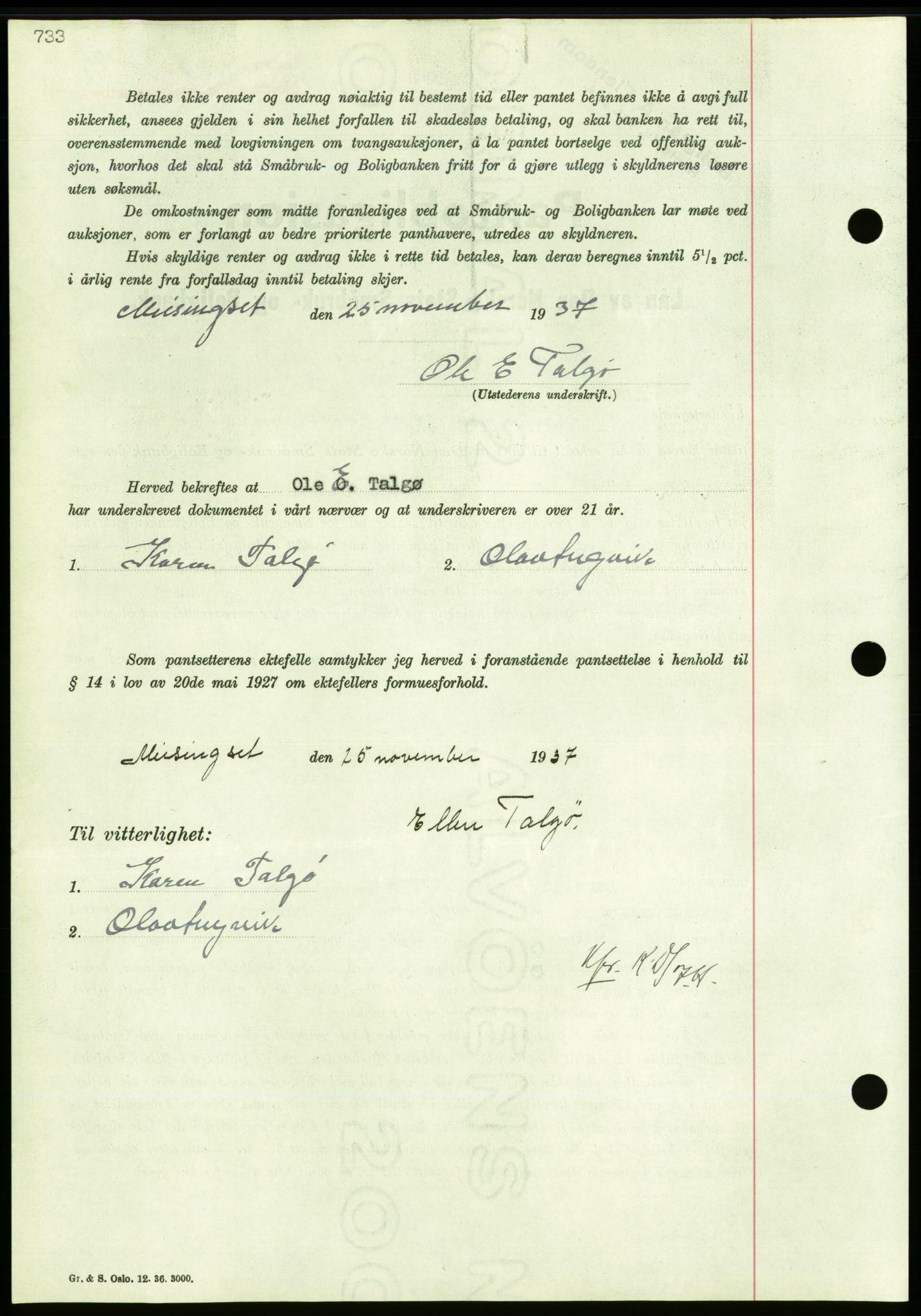 Nordmøre sorenskriveri, AV/SAT-A-4132/1/2/2Ca/L0092: Mortgage book no. B82, 1937-1938, Diary no: : 401/1938