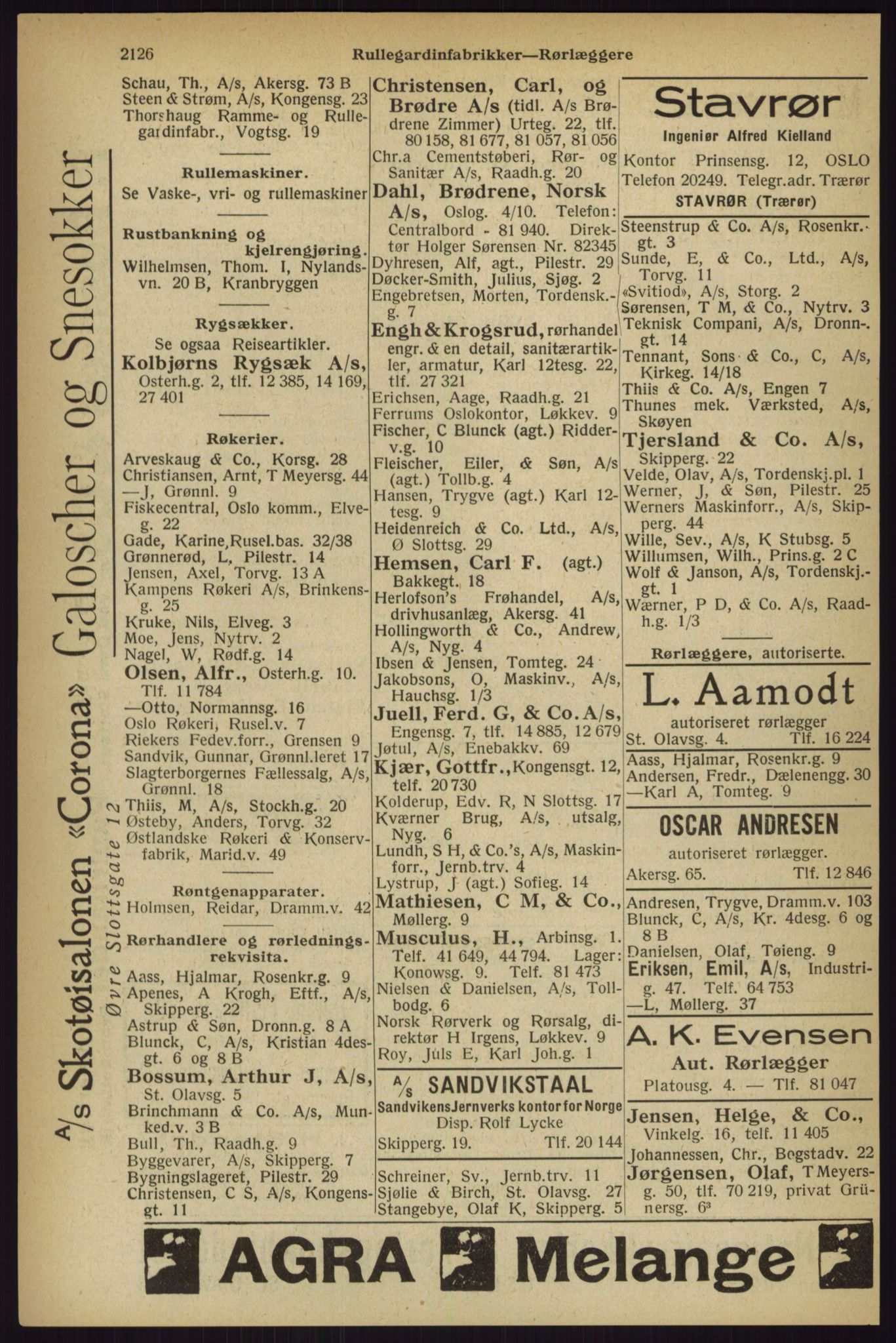 Kristiania/Oslo adressebok, PUBL/-, 1927, p. 2126