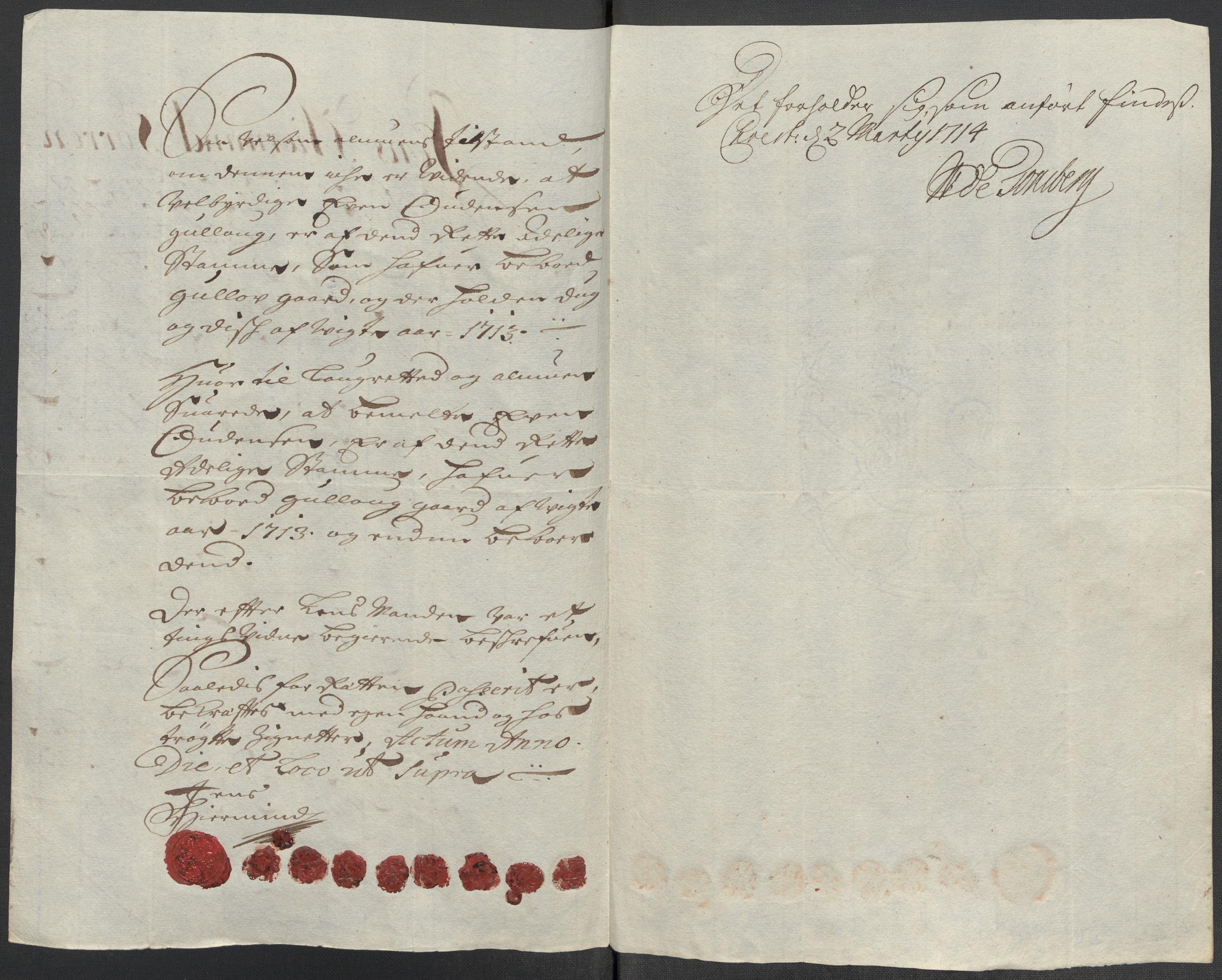 Rentekammeret inntil 1814, Reviderte regnskaper, Fogderegnskap, AV/RA-EA-4092/R31/L1708: Fogderegnskap Hurum, Røyken, Eiker, Lier og Buskerud, 1713, p. 379