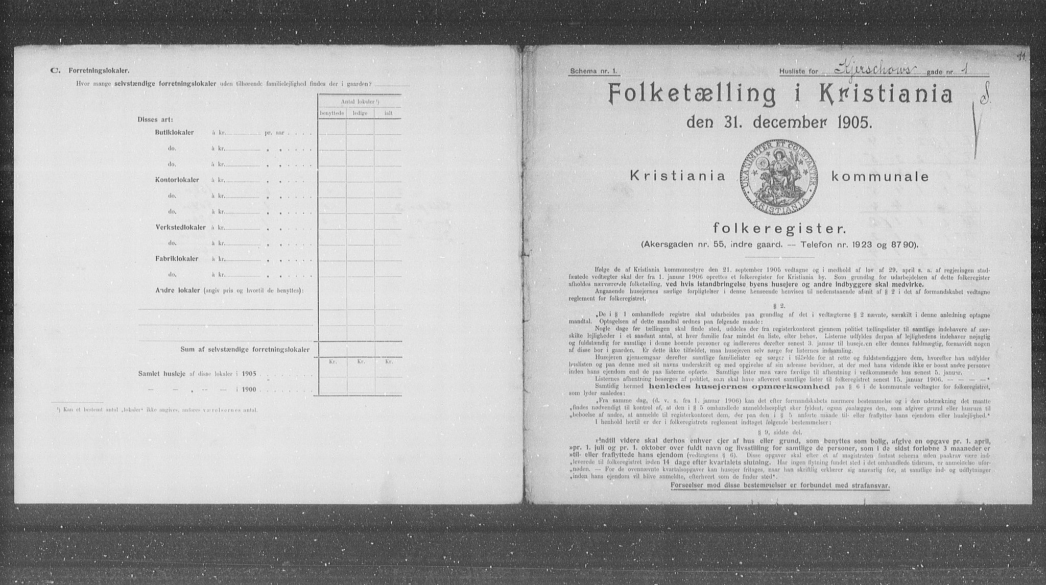 OBA, Municipal Census 1905 for Kristiania, 1905, p. 26902