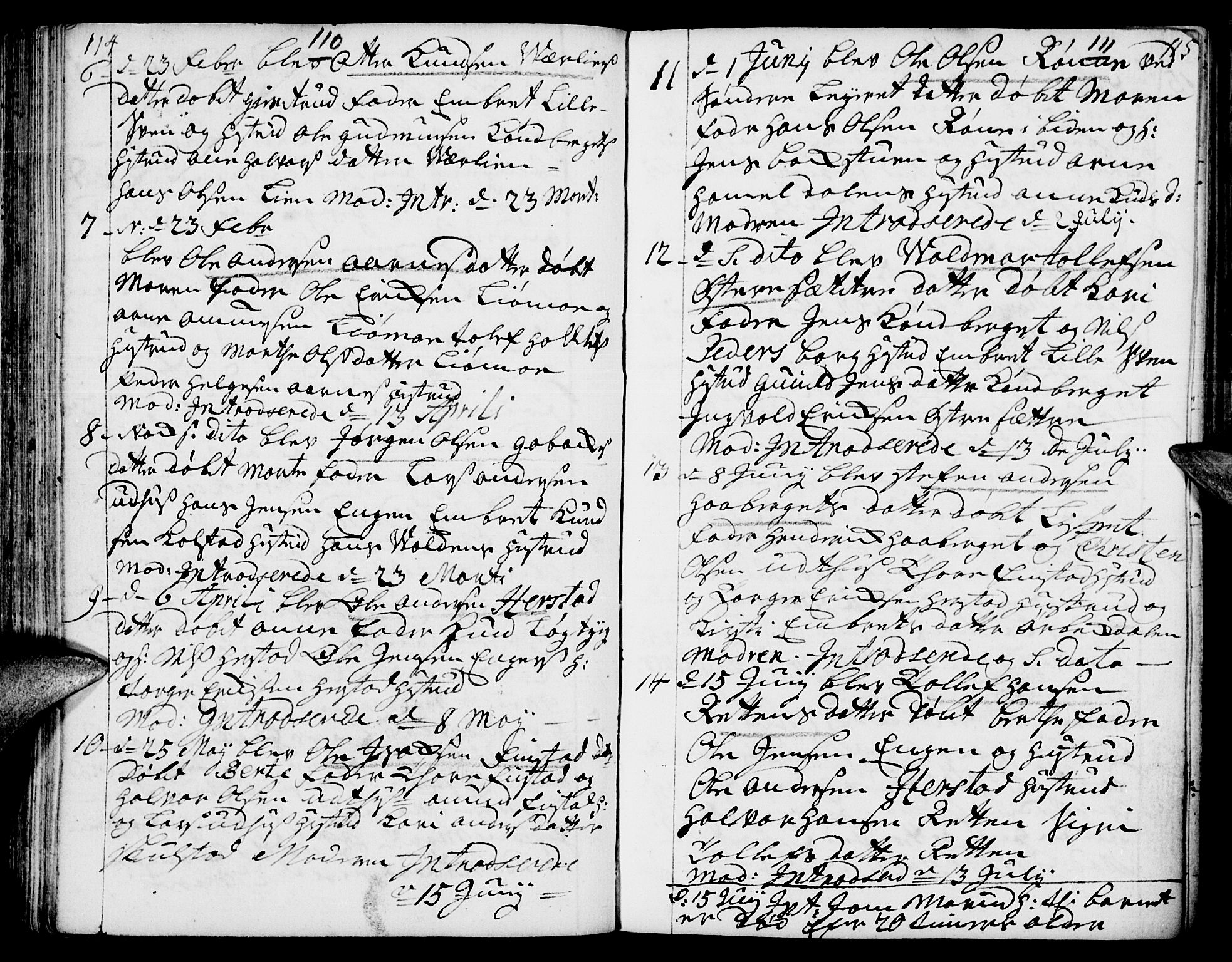 Elverum prestekontor, AV/SAH-PREST-044/H/Ha/Haa/L0002: Parish register (official) no. 2, 1751-1756, p. 114-115