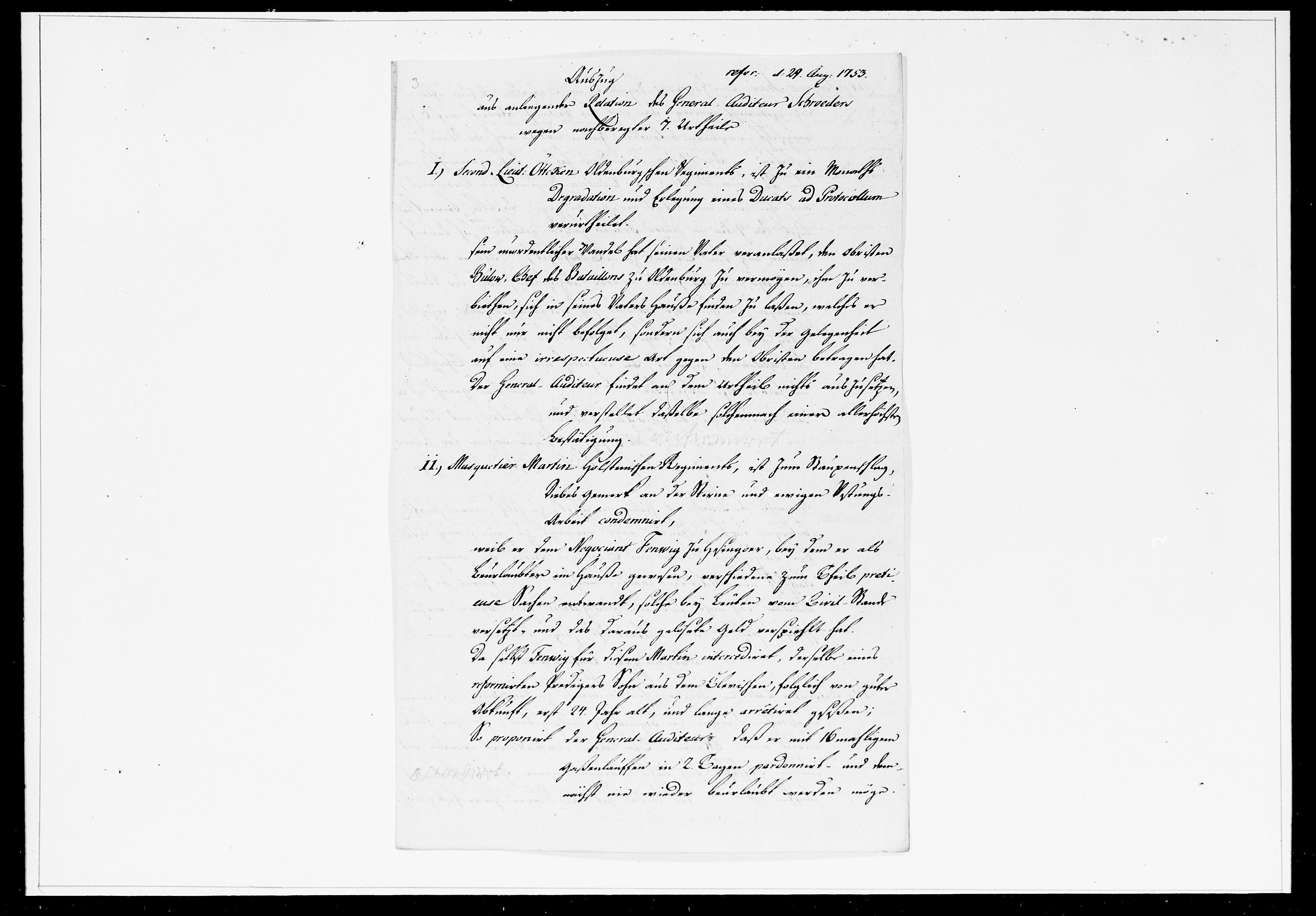 Krigskollegiet, Krigskancelliet, DRA/A-0006/-/1241-1247: Refererede sager, 1753, p. 283