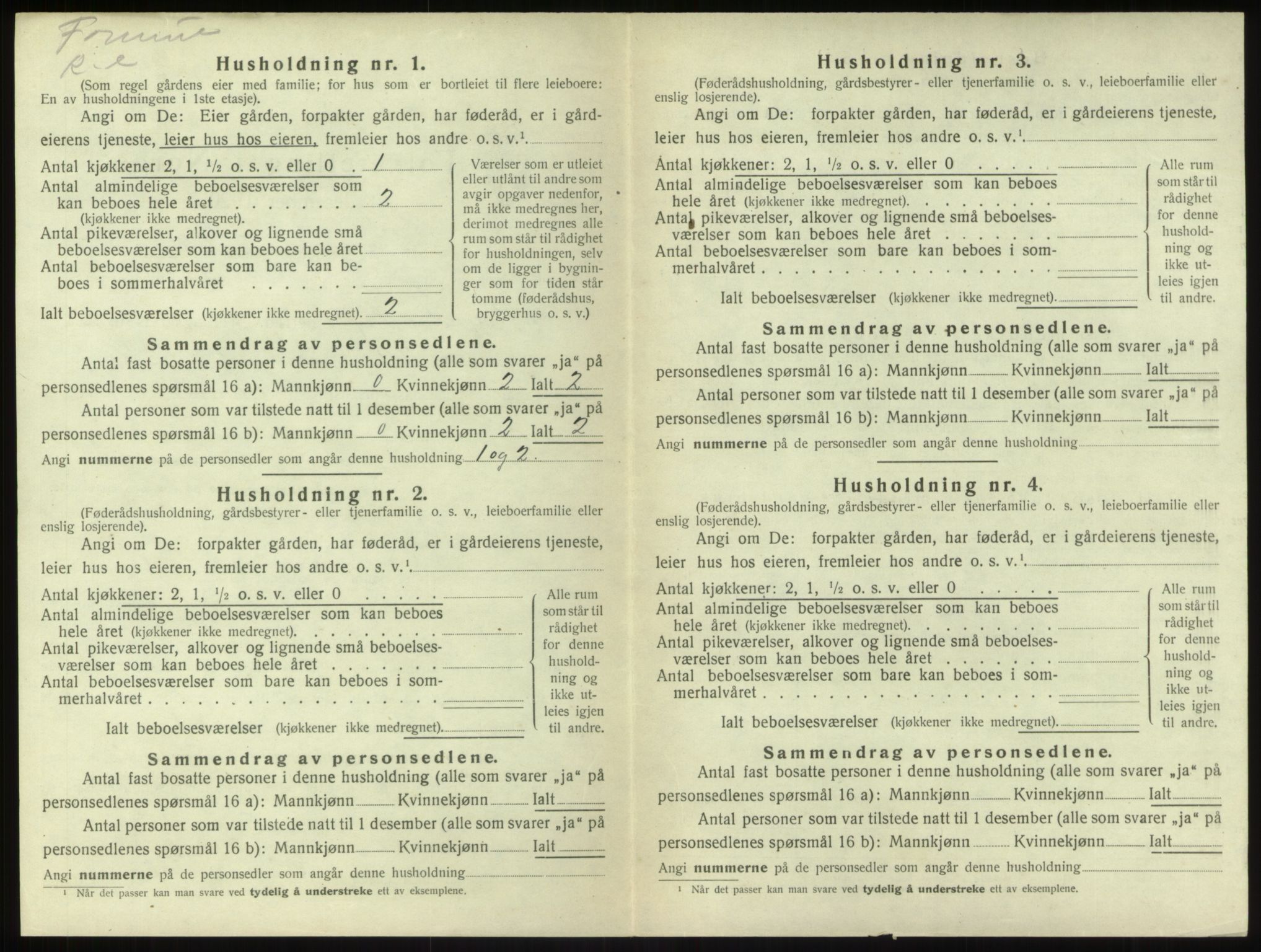 SAB, 1920 census for Sogndal, 1920, p. 322