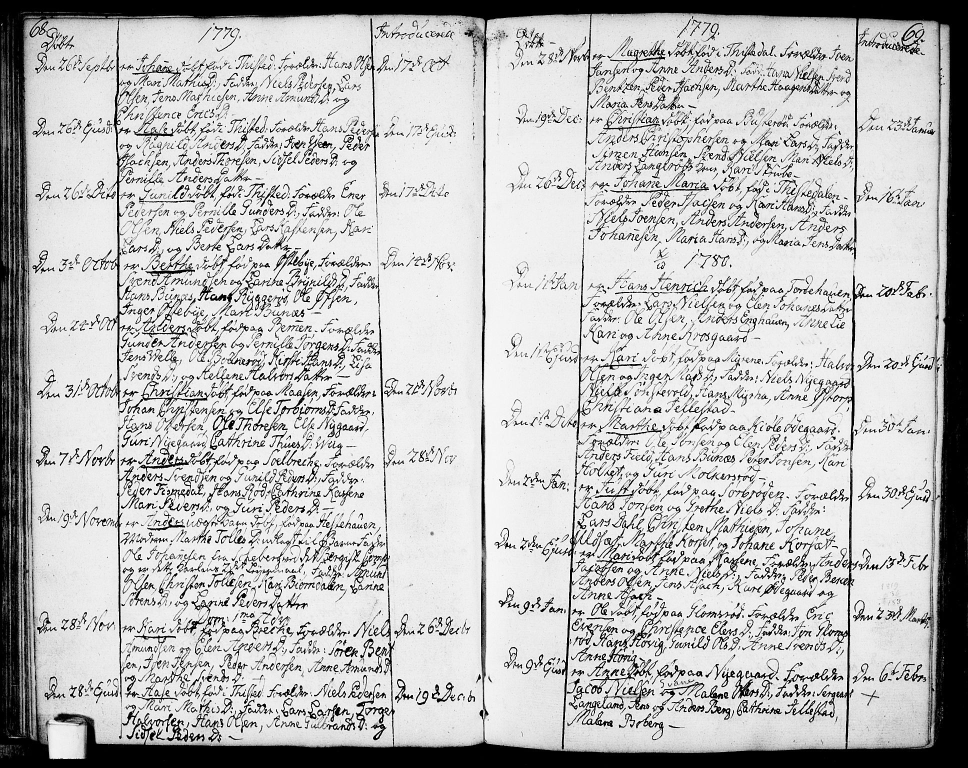 Berg prestekontor Kirkebøker, SAO/A-10902/F/Fa/L0001: Parish register (official) no. I 1, 1770-1814, p. 68-69