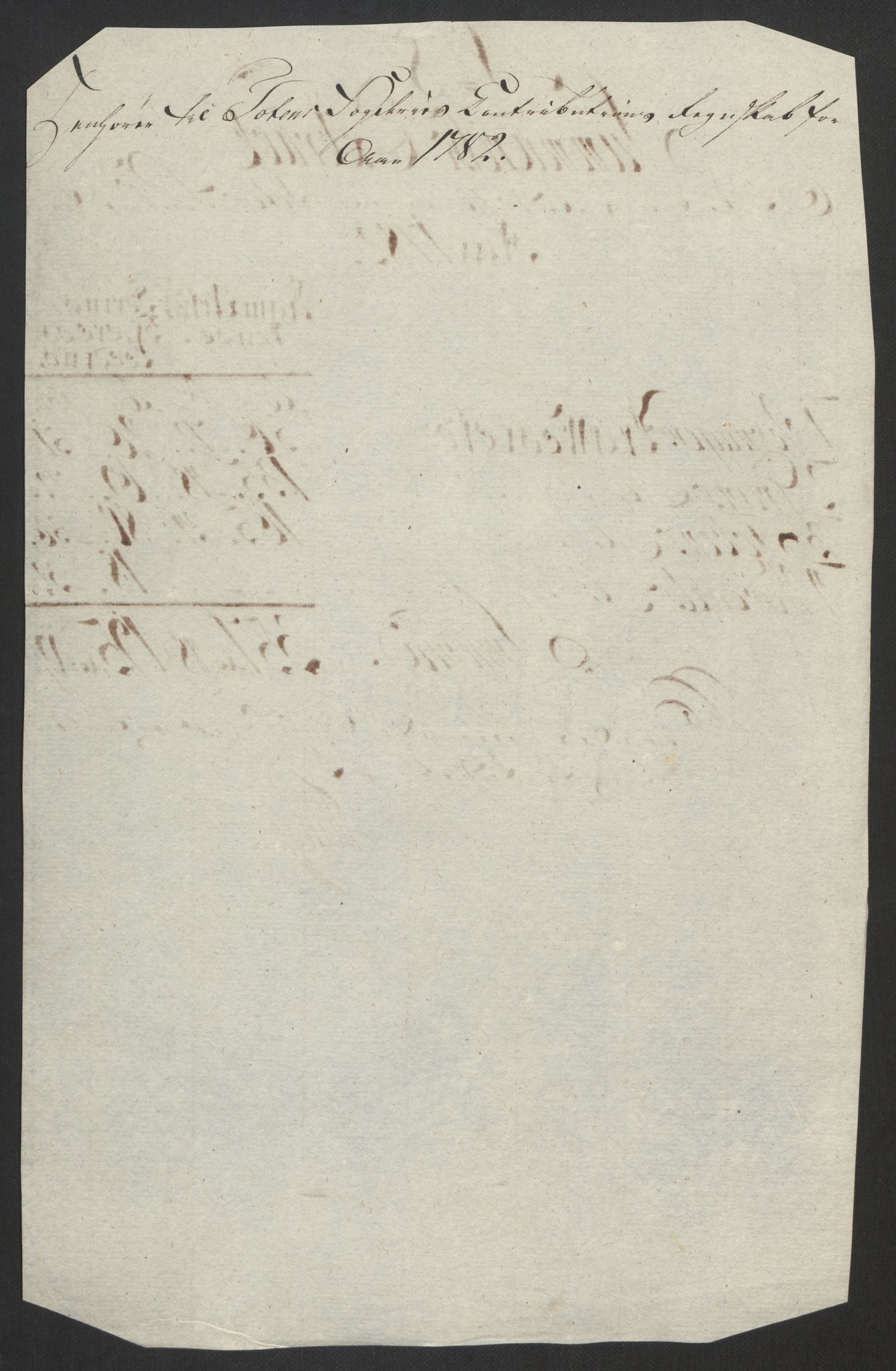 Rentekammeret inntil 1814, Reviderte regnskaper, Fogderegnskap, AV/RA-EA-4092/R19/L1369: Fogderegnskap Toten, Hadeland og Vardal, 1782, p. 68