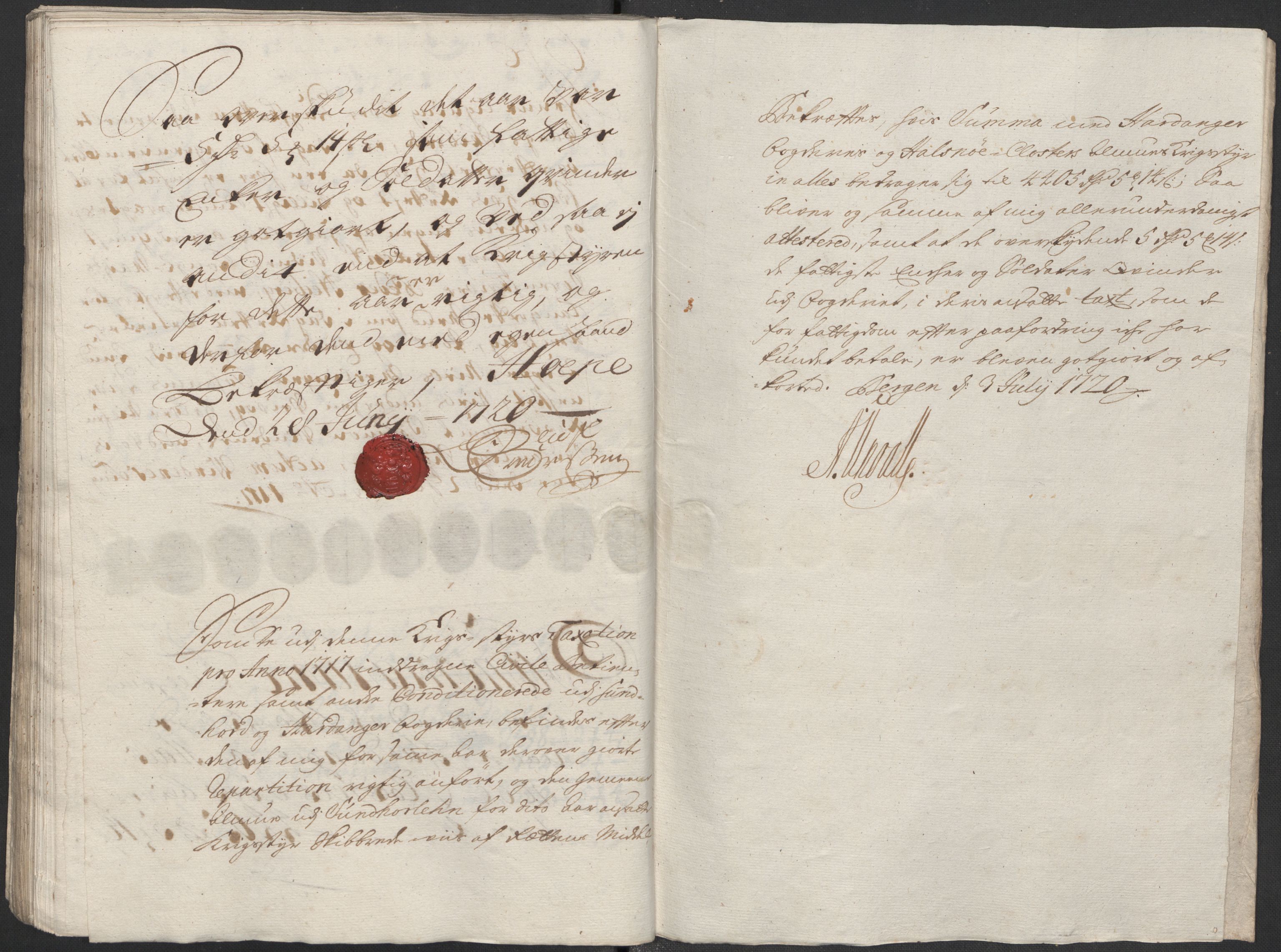 Rentekammeret inntil 1814, Reviderte regnskaper, Fogderegnskap, AV/RA-EA-4092/R48/L2996: Fogderegnskap Sunnhordland og Hardanger, 1718, p. 254