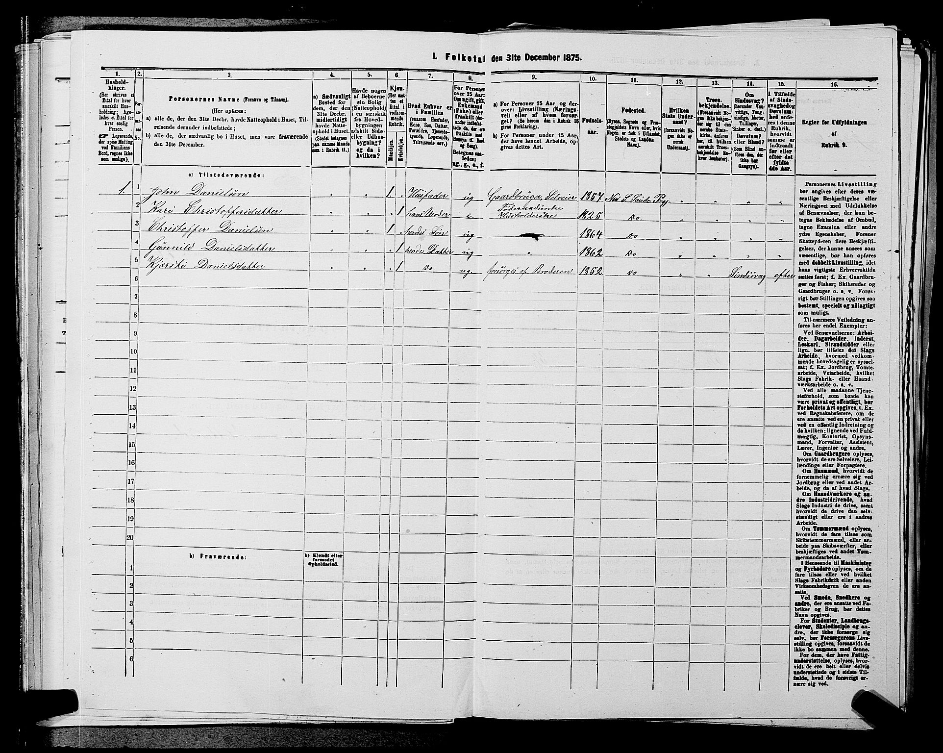 SAKO, 1875 census for 0822P Sauherad, 1875, p. 1348