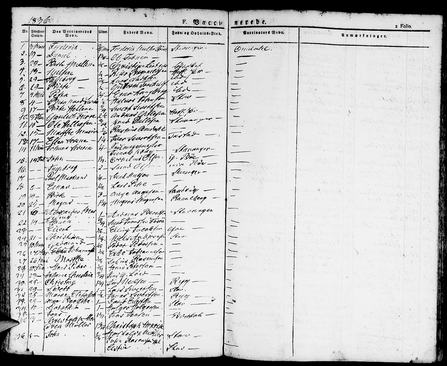 Domkirken sokneprestkontor, SAST/A-101812/001/30/30BA/L0011: Parish register (official) no. A 11, 1832-1856