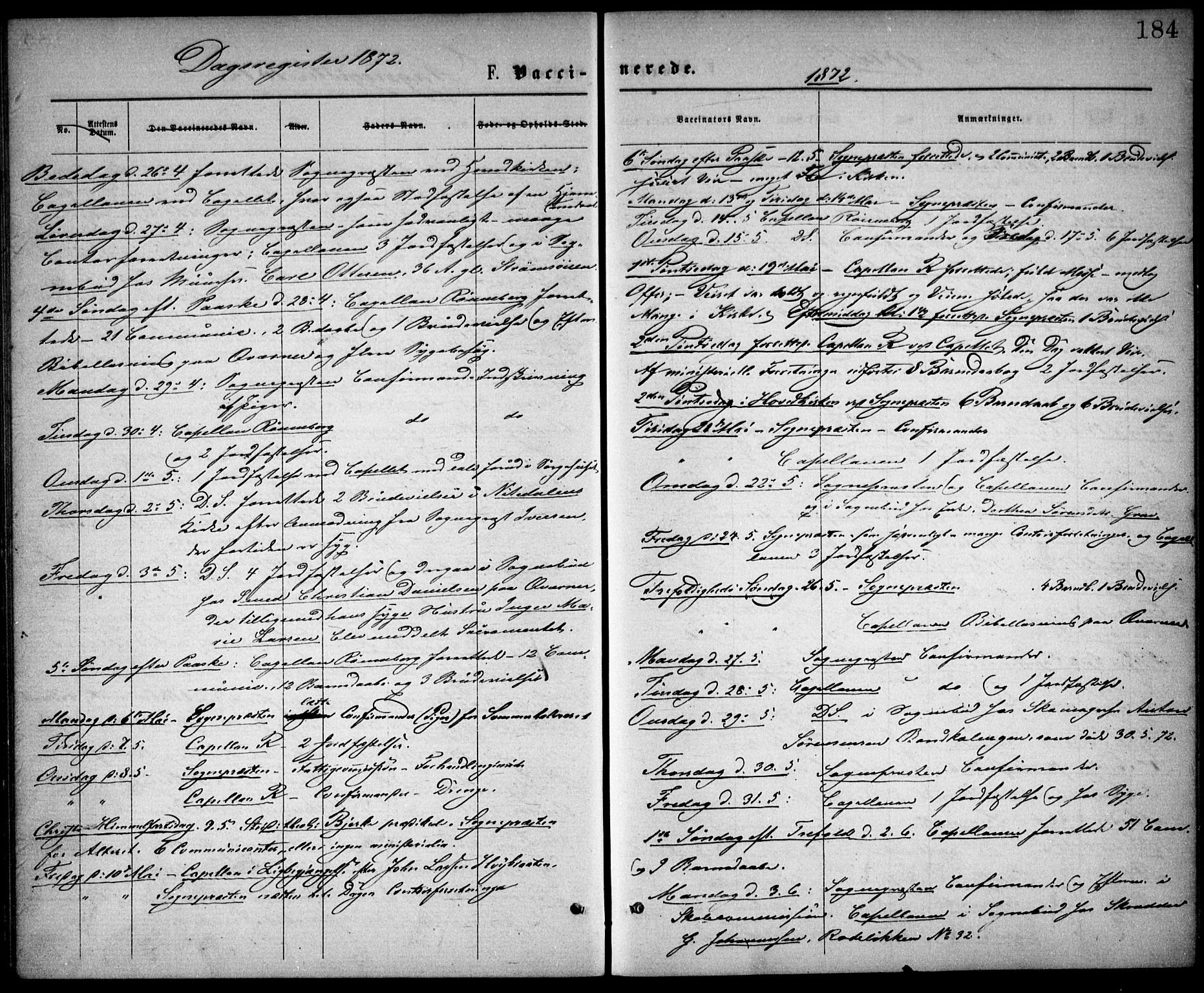 Østre Aker prestekontor Kirkebøker, SAO/A-10840/F/Fa/L0002: Parish register (official) no. I 2, 1861-1878, p. 184