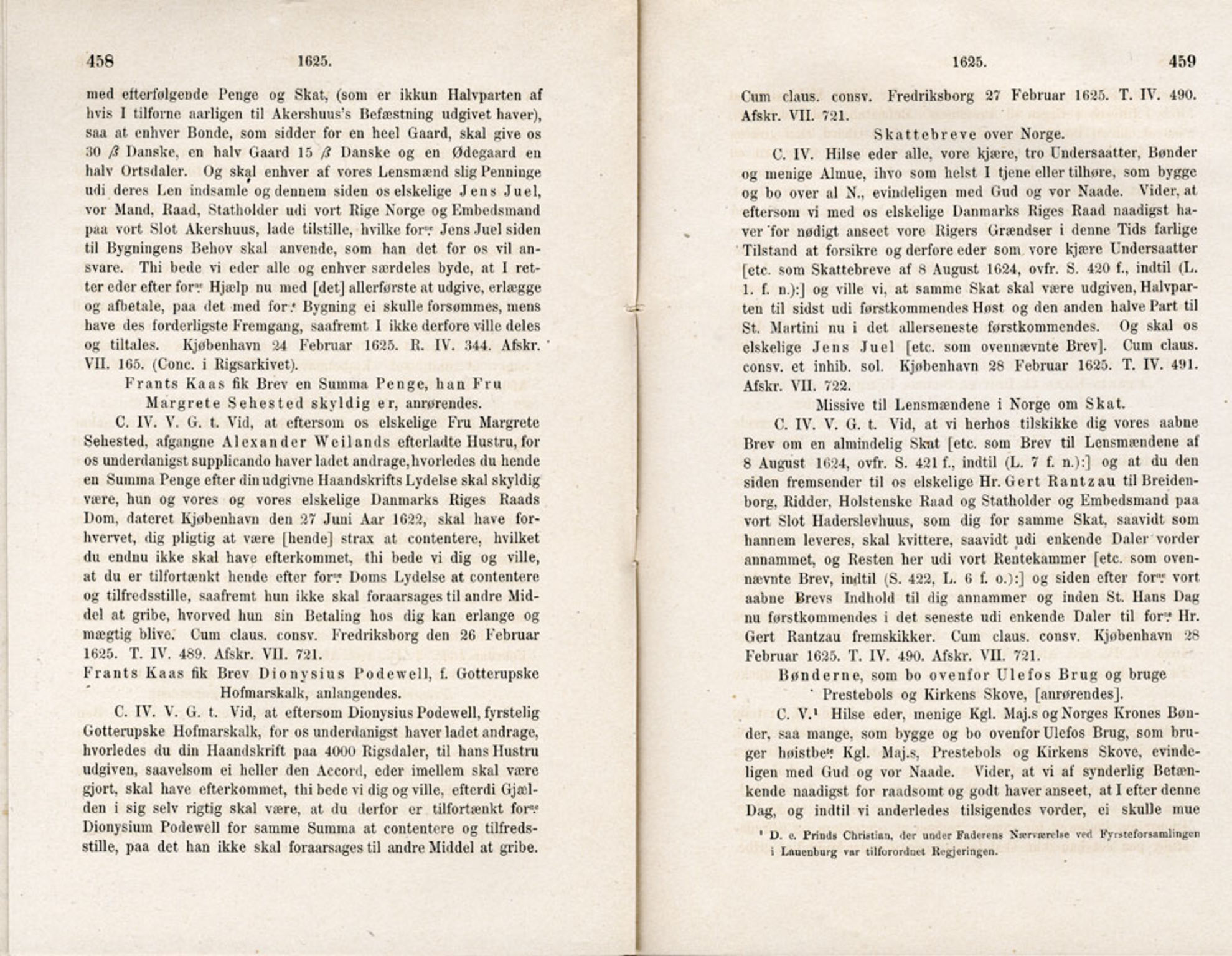 Publikasjoner utgitt av Det Norske Historiske Kildeskriftfond, PUBL/-/-/-: Norske Rigs-Registranter, bind 5, 1619-1627, p. 458-459