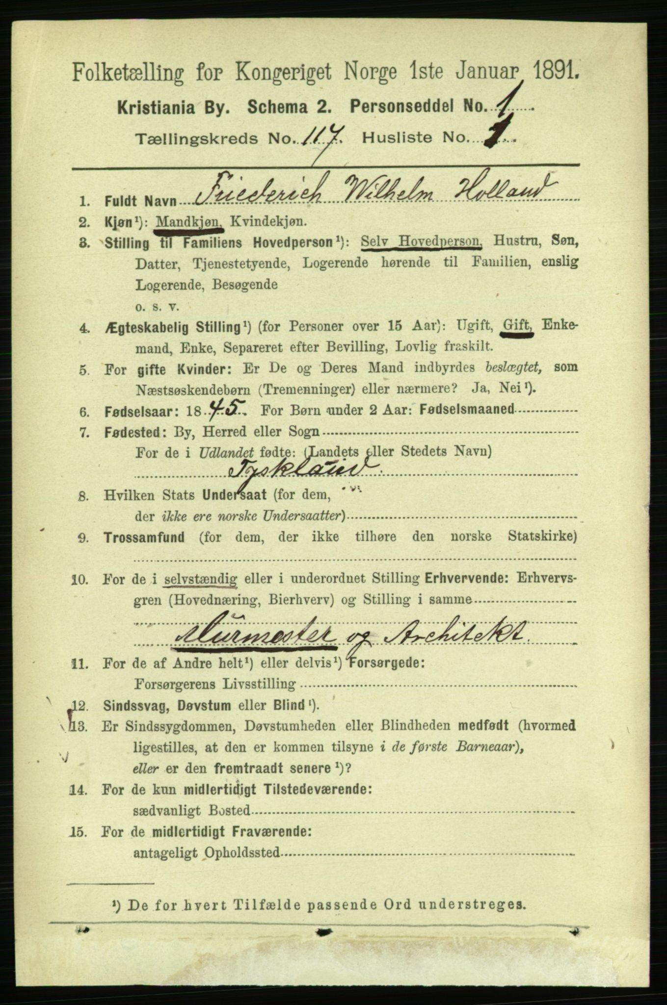 RA, 1891 census for 0301 Kristiania, 1891, p. 62957