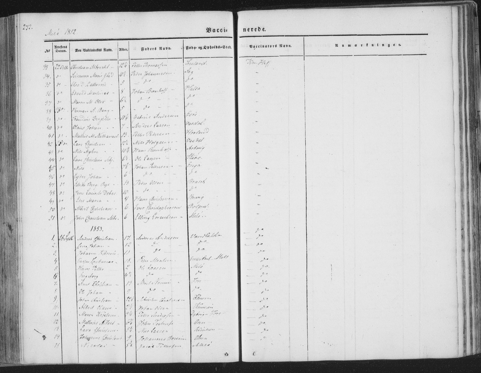 Ministerialprotokoller, klokkerbøker og fødselsregistre - Nordland, AV/SAT-A-1459/841/L0604: Parish register (official) no. 841A09 /2, 1845-1862, p. 272