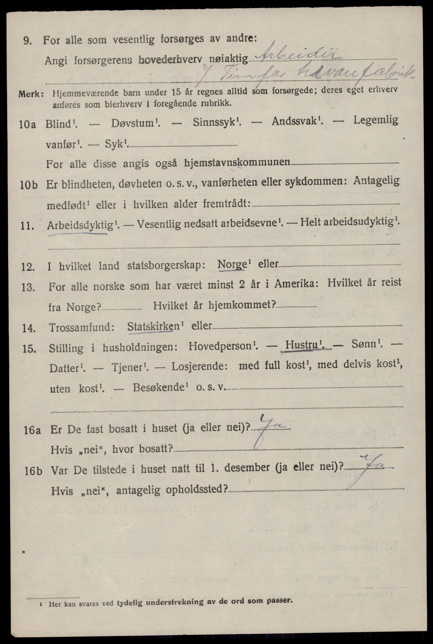 SAKO, 1920 census for Hjartdal, 1920, p. 4005