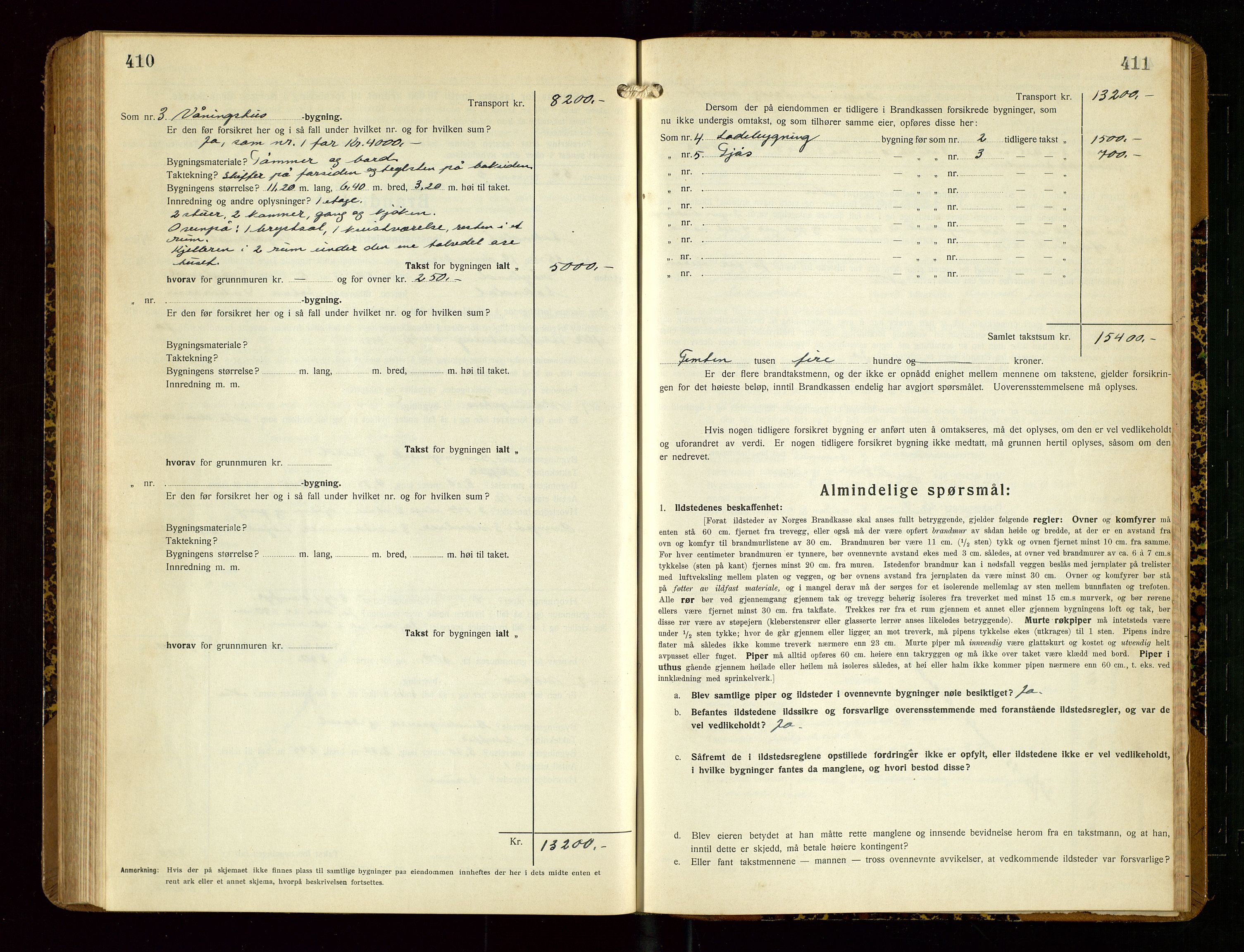 Sokndal lensmannskontor, SAST/A-100417/Gob/L0007: "Brandtakst-Protokoll", 1930-1936, p. 410-411
