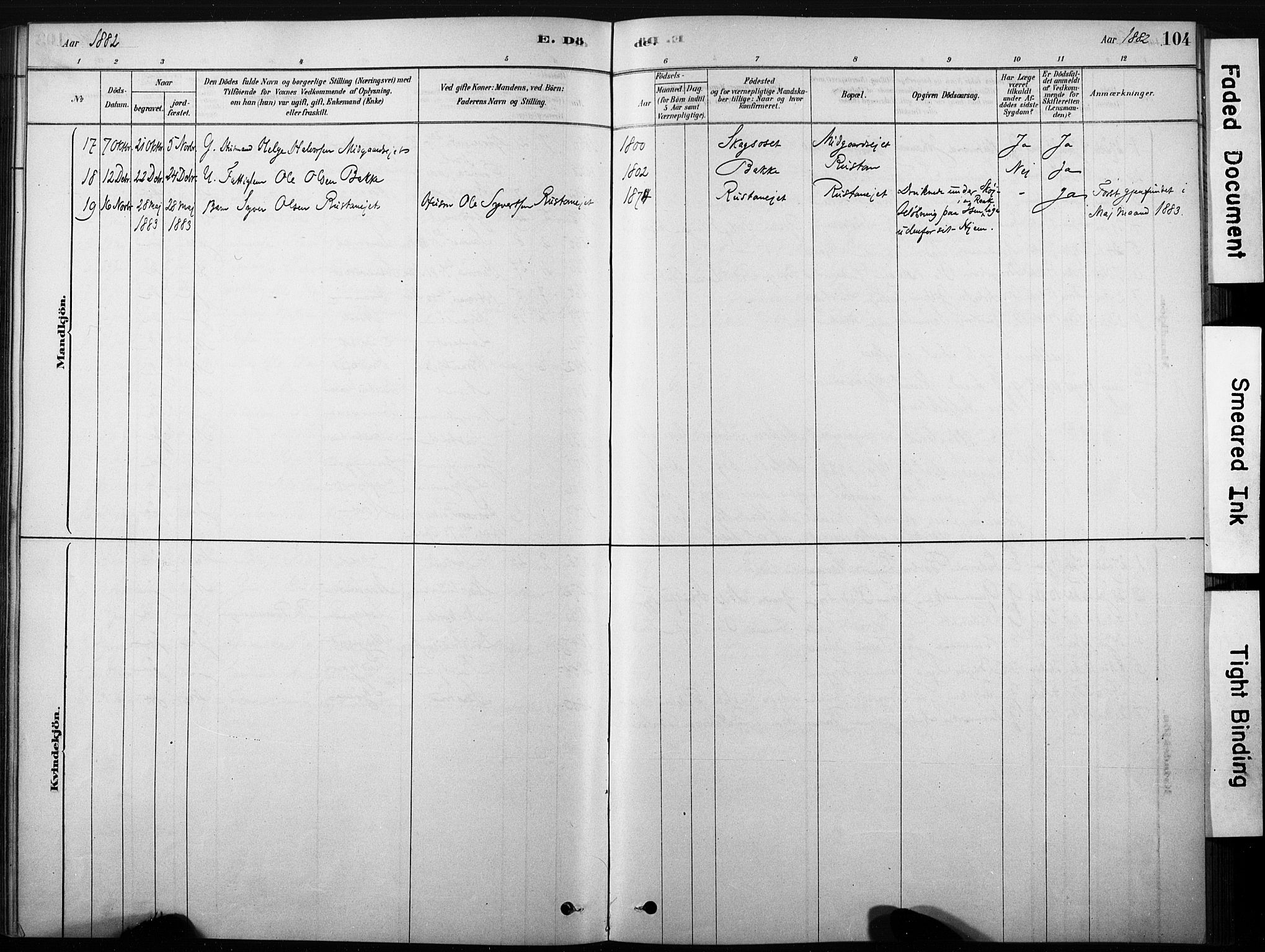 Nore kirkebøker, SAKO/A-238/F/Fb/L0001: Parish register (official) no. II 1, 1878-1886, p. 104
