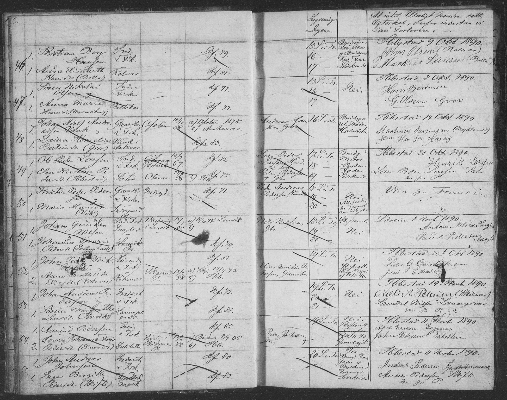 Ibestad sokneprestembete, AV/SATØ-S-0077/I/Ie/L0066: Banns register no. 66, 1888-1904