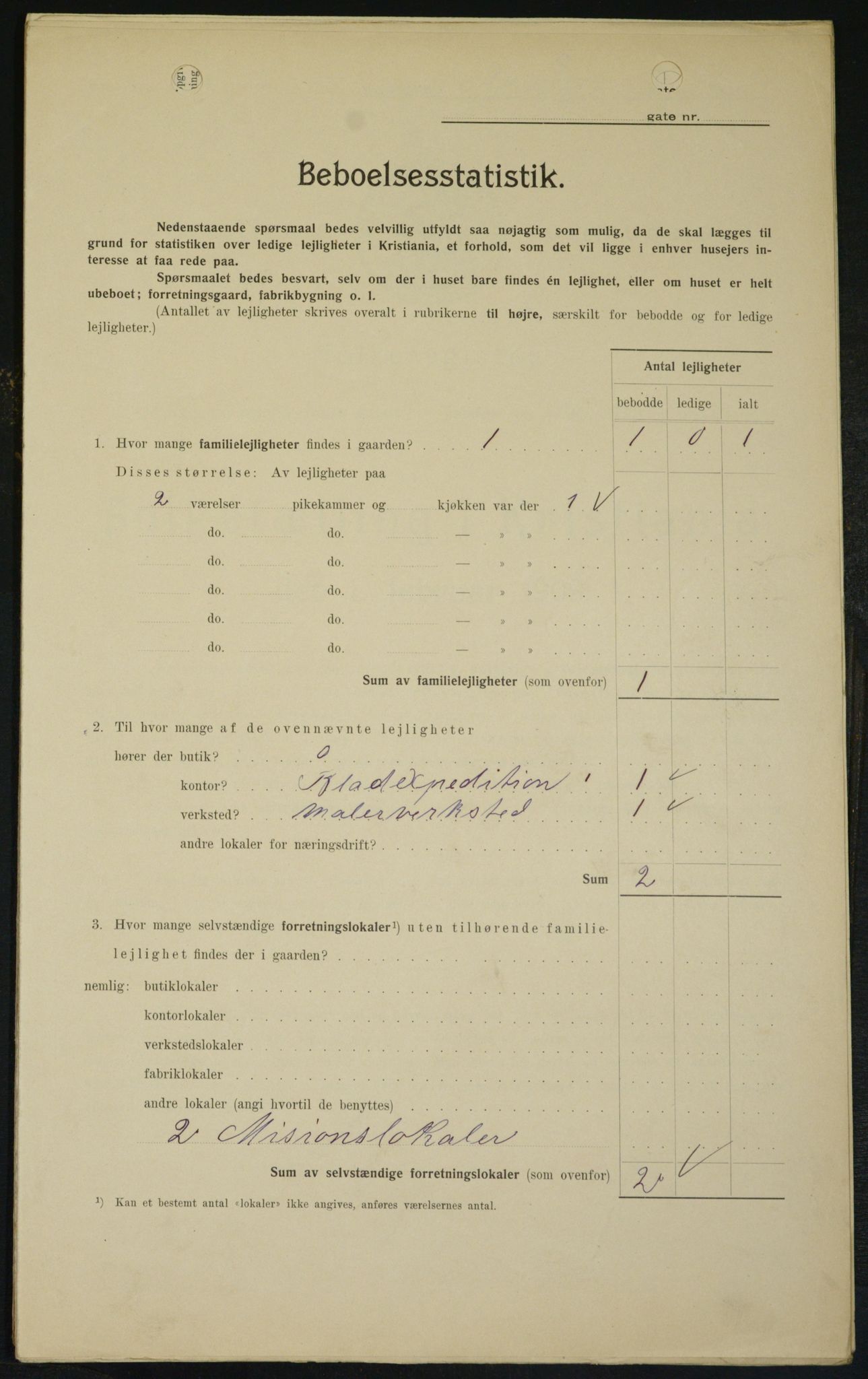 OBA, Municipal Census 1909 for Kristiania, 1909, p. 54923