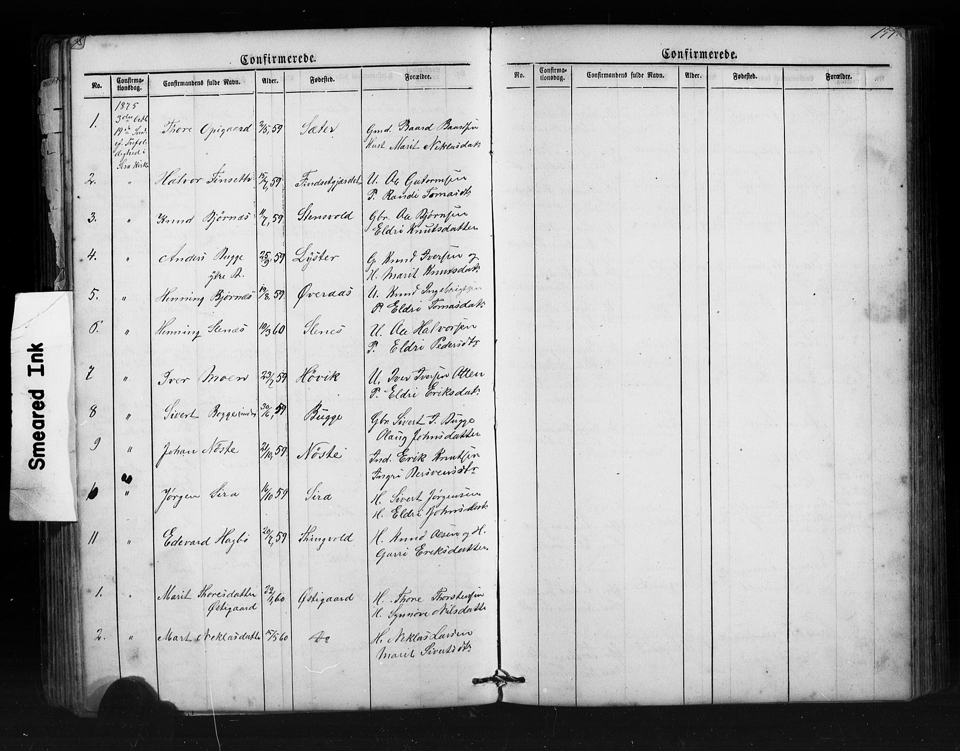 Ministerialprotokoller, klokkerbøker og fødselsregistre - Møre og Romsdal, AV/SAT-A-1454/552/L0638: Parish register (copy) no. 552C01, 1867-1902, p. 151