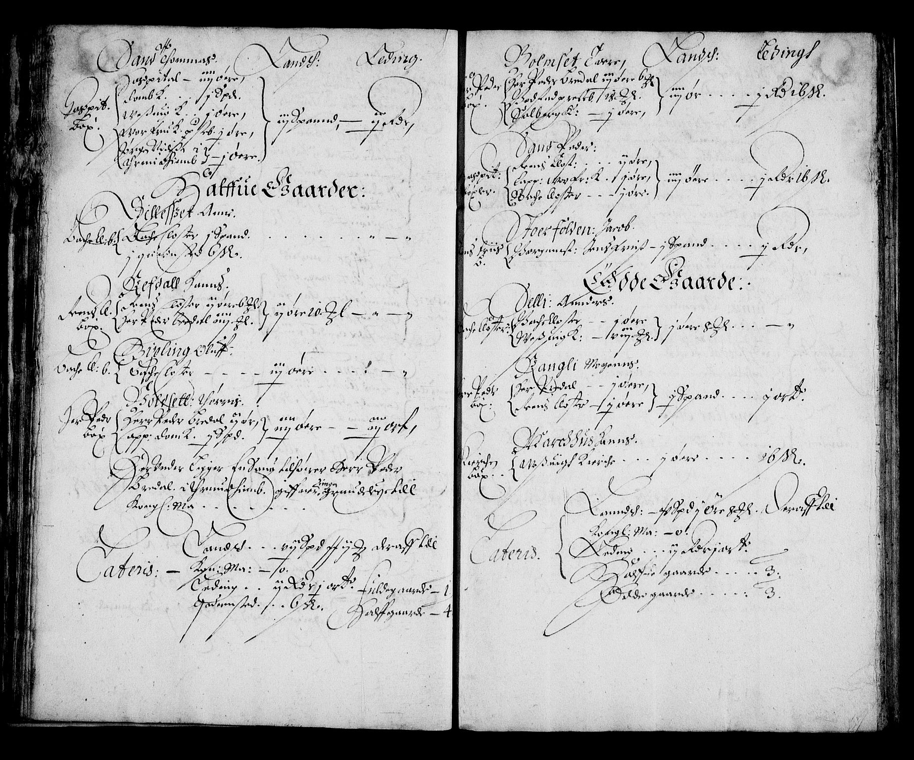 Rentekammeret inntil 1814, Realistisk ordnet avdeling, AV/RA-EA-4070/N/Na/L0002/0007: [XI g]: Trondheims stifts jordebøker: / Inderøy fogderi, 1664